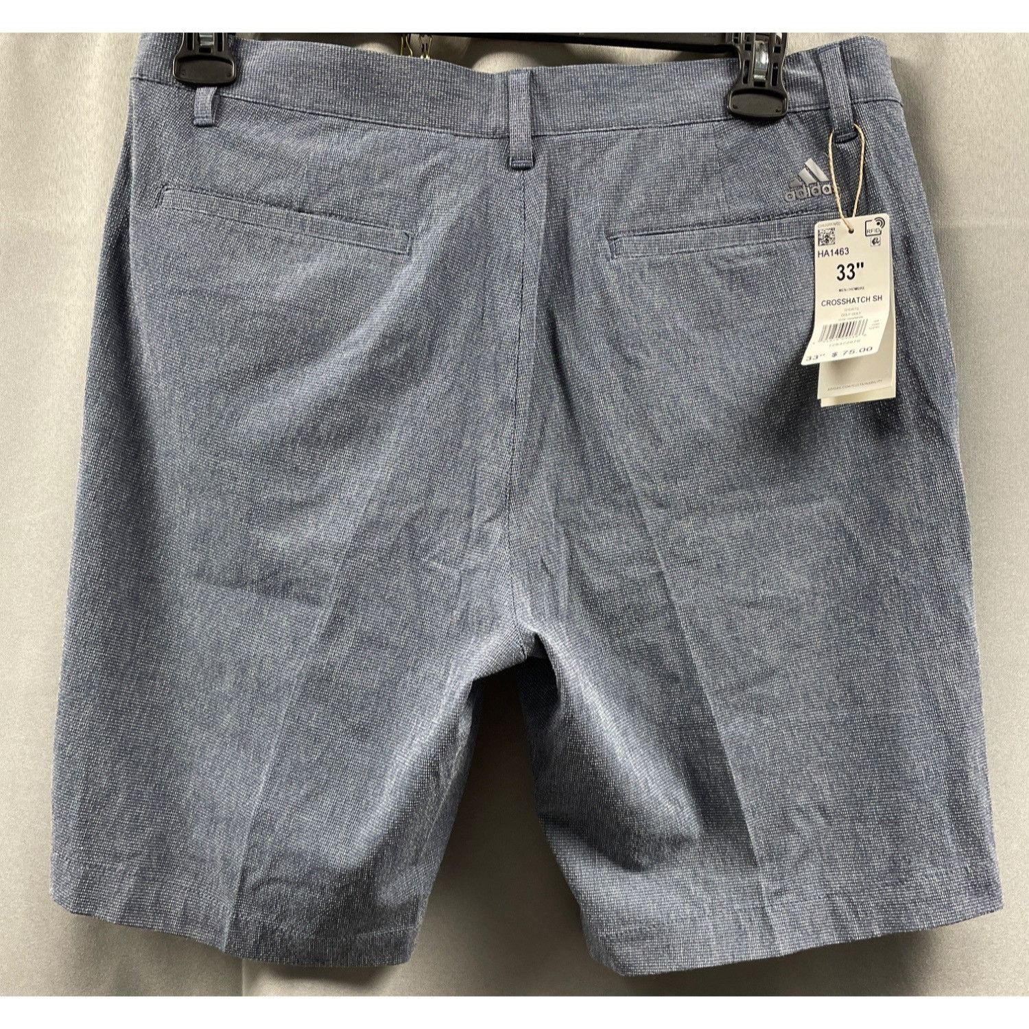 Adidas Adidas Men's Blue Flat Front 4-Pocket Golf Shorts Size 33 SK Size US 33 - 3 Thumbnail