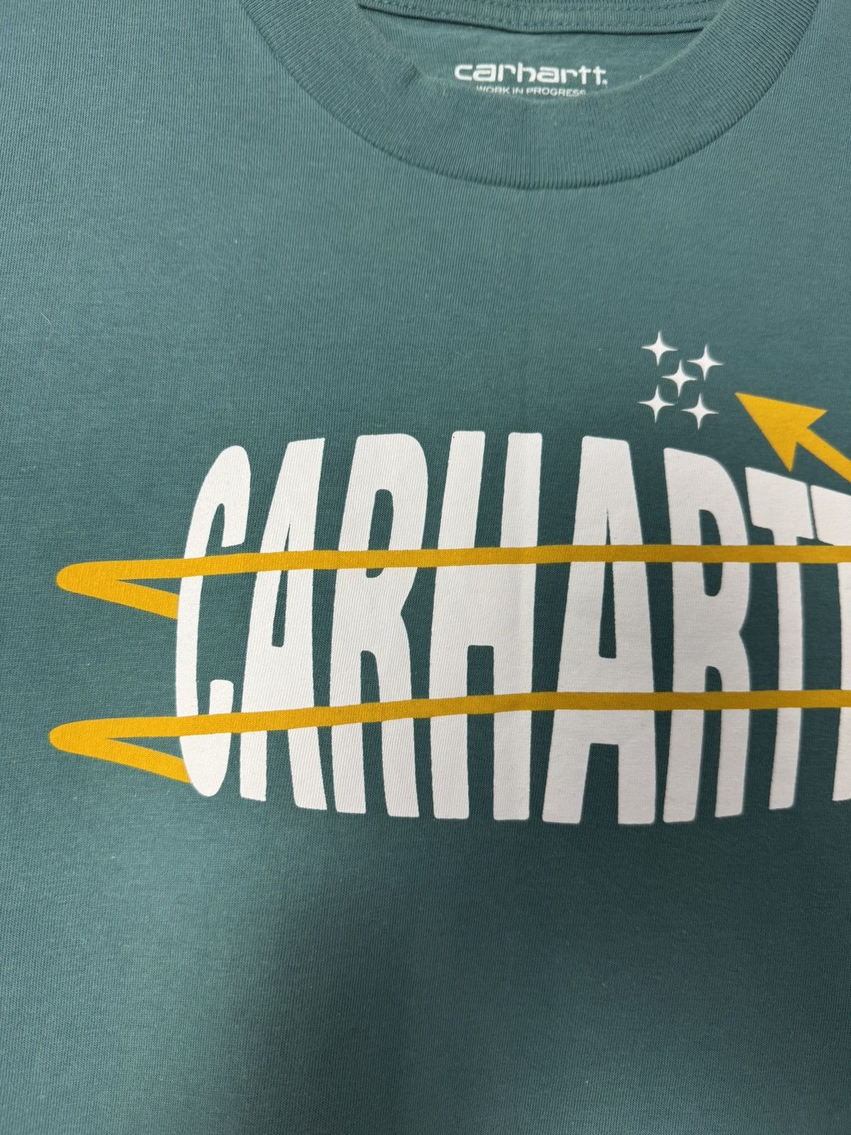 Carhartt Wip Carhartt WIP Star Script Logo T Shirt Teal Streetwear Y2K Size US S / EU 44-46 / 1 - 4 Thumbnail