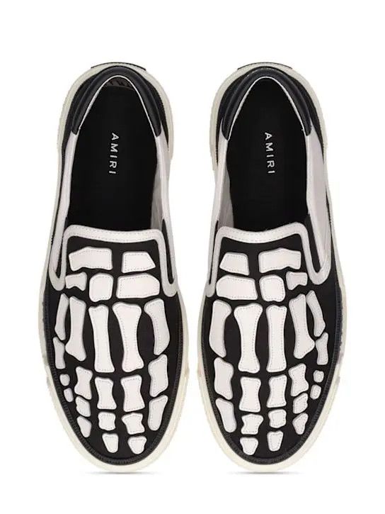 Amiri oc11z0225 Slip On Sneakers in White & Black Size US 13 / EU 46 - 6 Thumbnail