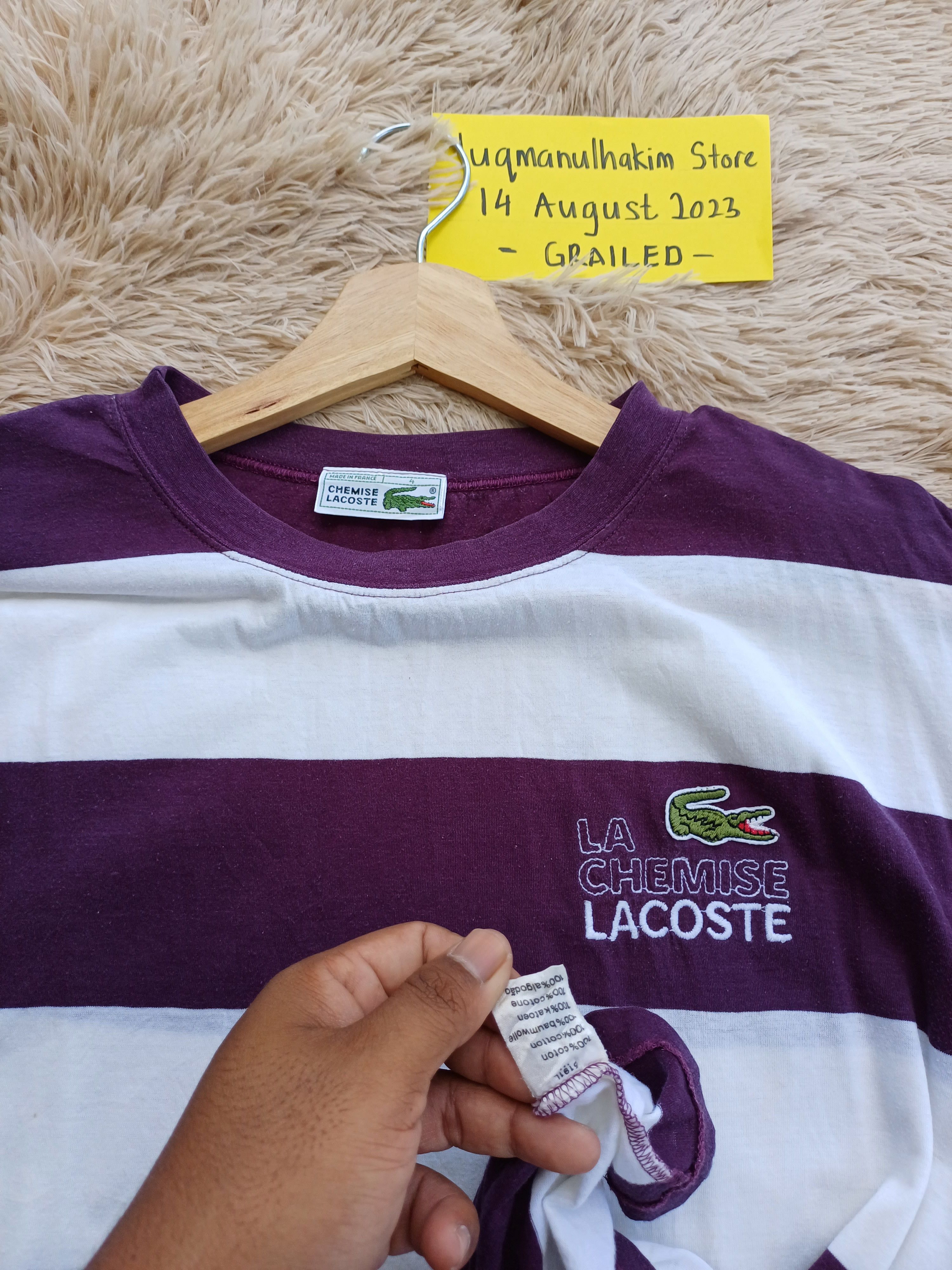 Lacoste Vintage LACOSTE Stripes TShirt Size US M / EU 48-50 / 2 - 8 Thumbnail