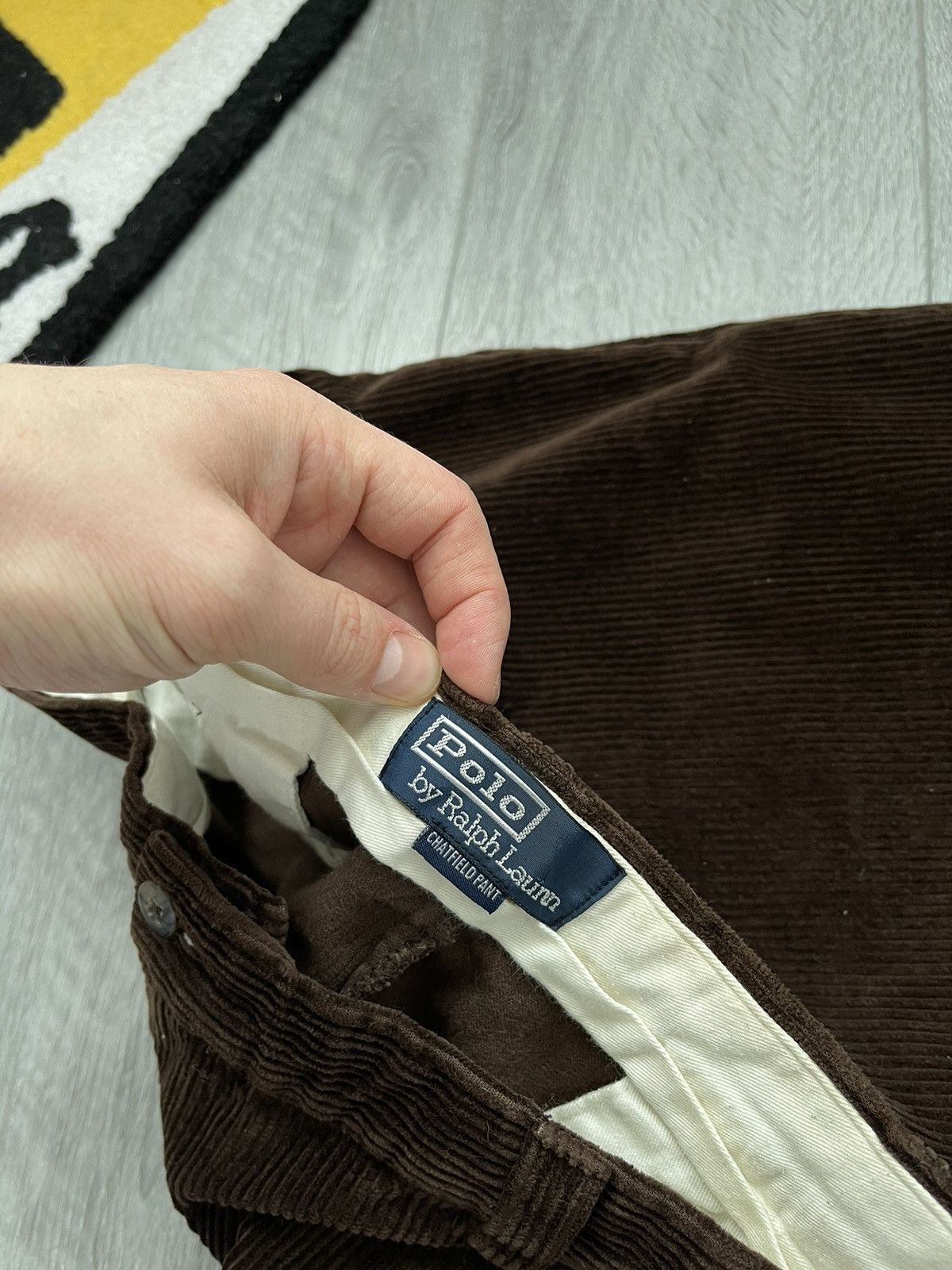 Polo Ralph Lauren × Velvet × Vintage Vintage Polo Ralph Lauren Velvet Brown Pants Y2K Corduroy Size US 38 / EU 54 - 5 Thumbnail