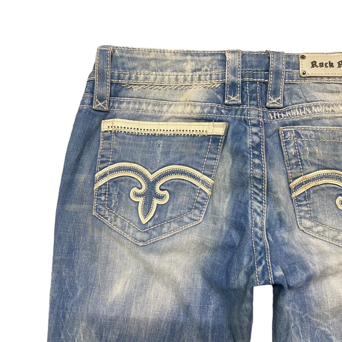 Rock Revival ROCK REVIVAL Low Rise Karlie Boot cut Jeans Distressed Size 29" - 11 Thumbnail