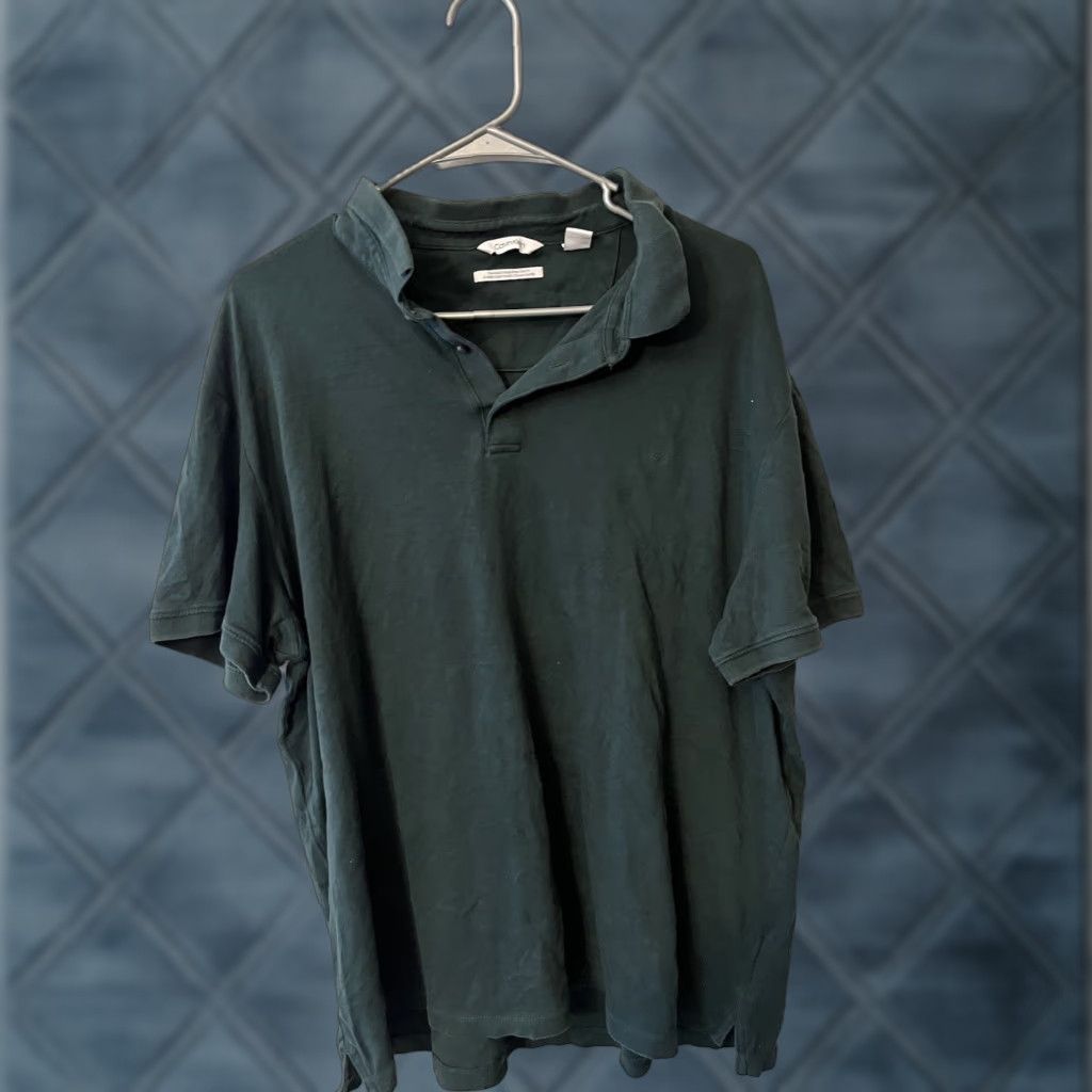 Calvin Klein Calvin Klein Liquid Touch Polo Shirt Short Sleeve Green Solid Mens Size XXL Size US XXL / EU 58 / 5 - 1 Thumbnail