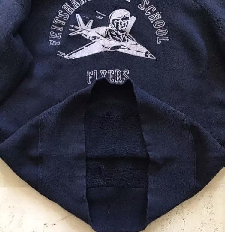Vintage 50s true vintage flocked Crewneck Sweatshirt Size US S / EU 44-46 / 1 - 9 Thumbnail