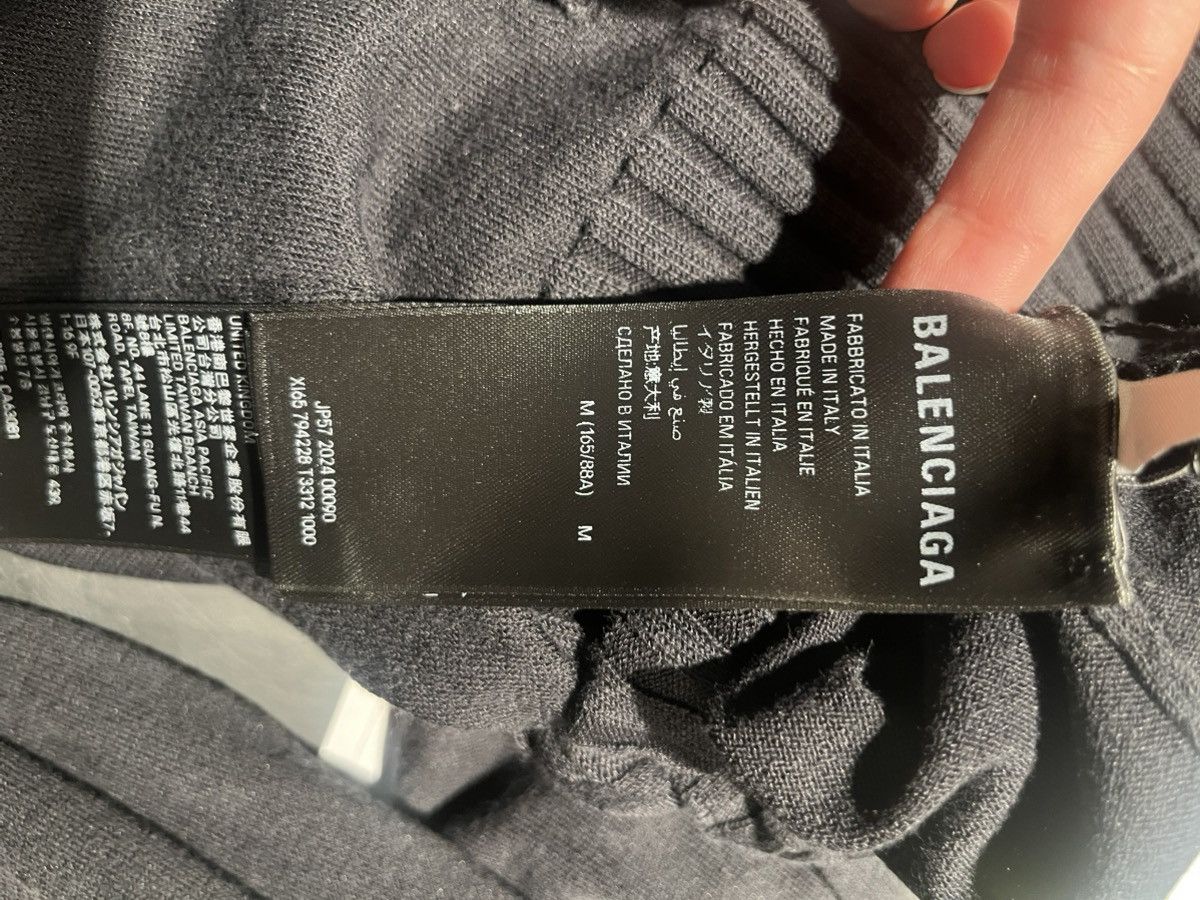 Balenciaga BB PARIS ICON KNOTTED FITTED ZIP-UP JACKET IN BLACK Size M / US 6-8 / IT 42-44 - 7 Thumbnail