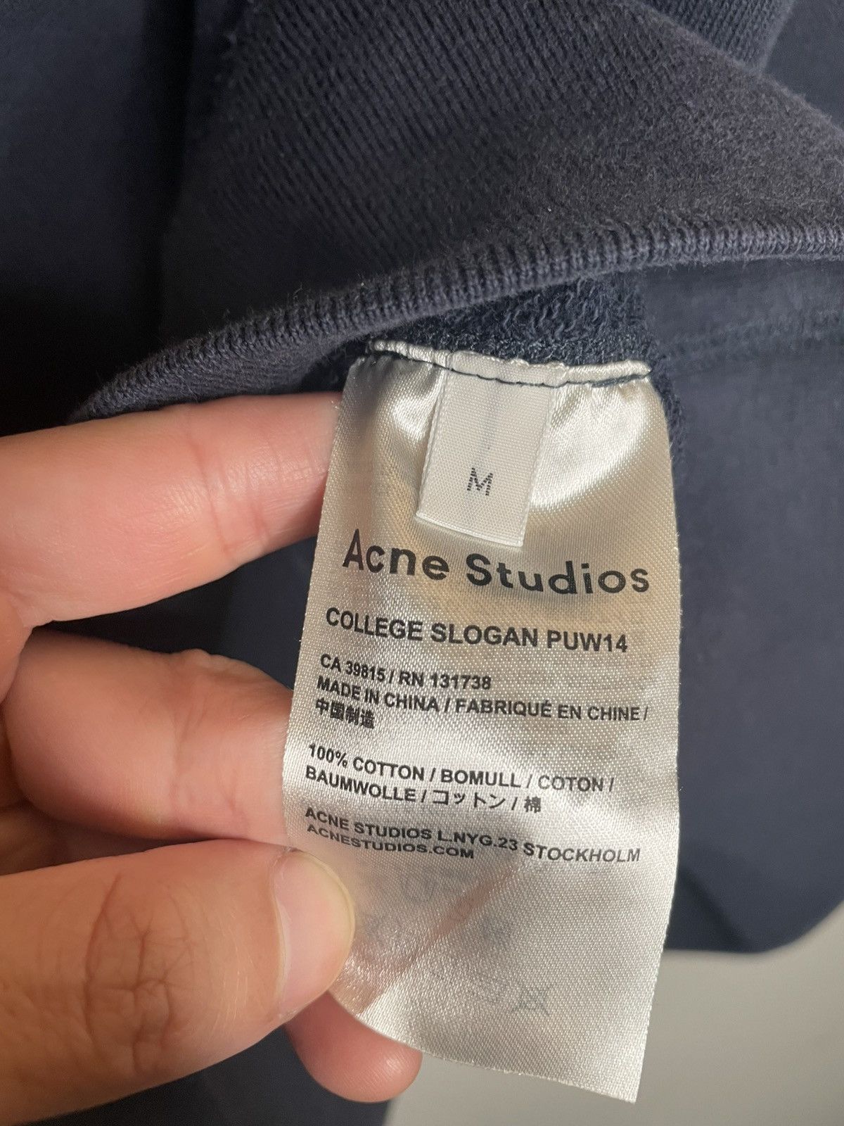 Acne Studios Acne Studios College Slogan Spectacular Sensation Crewneck Size US M / EU 48-50 / 2 - 5 Thumbnail