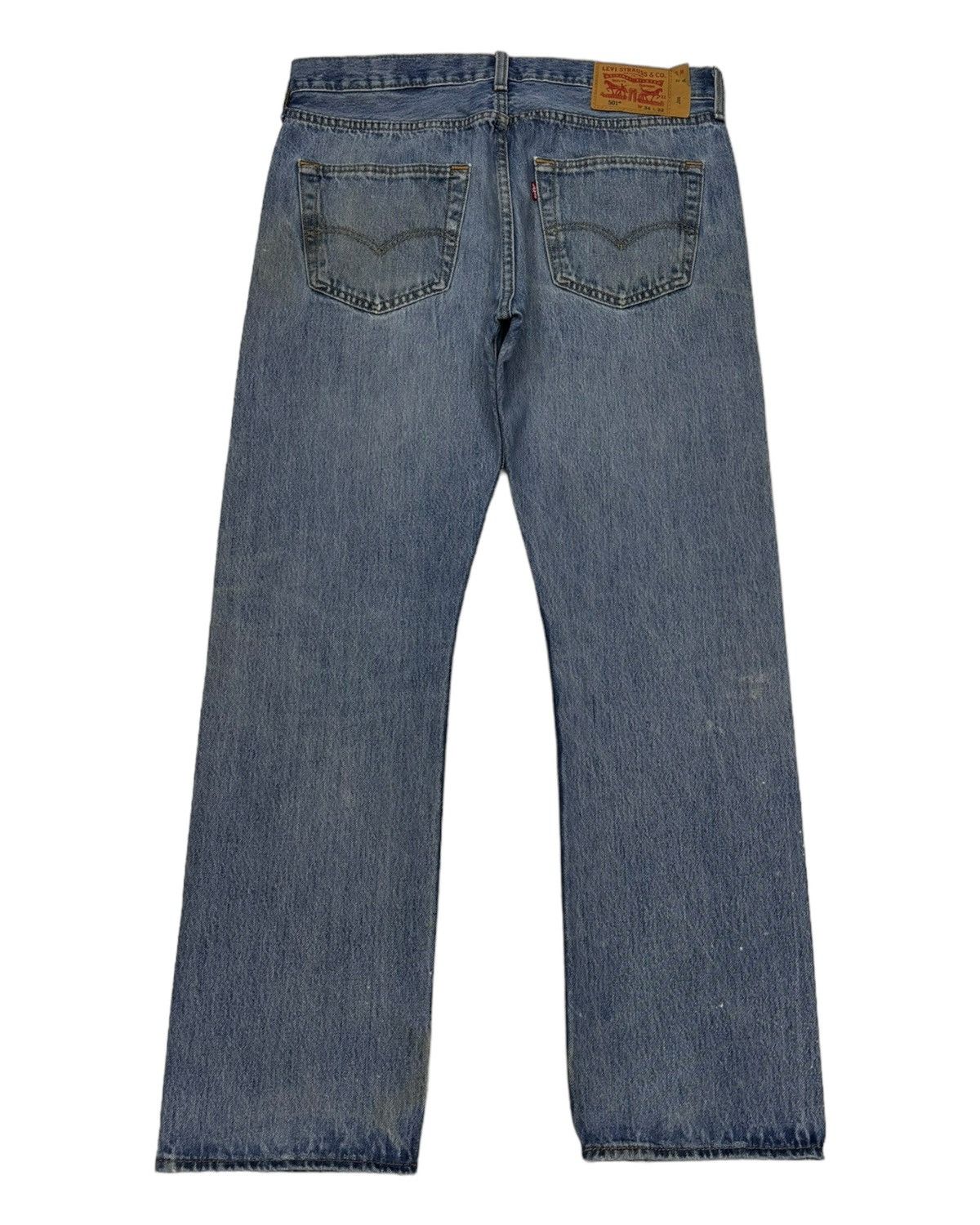 Levi's Vintage Levis 501 Y2K Acid Wash Distressed Denim Jeans Size US 34 / EU 50 - 6 Thumbnail
