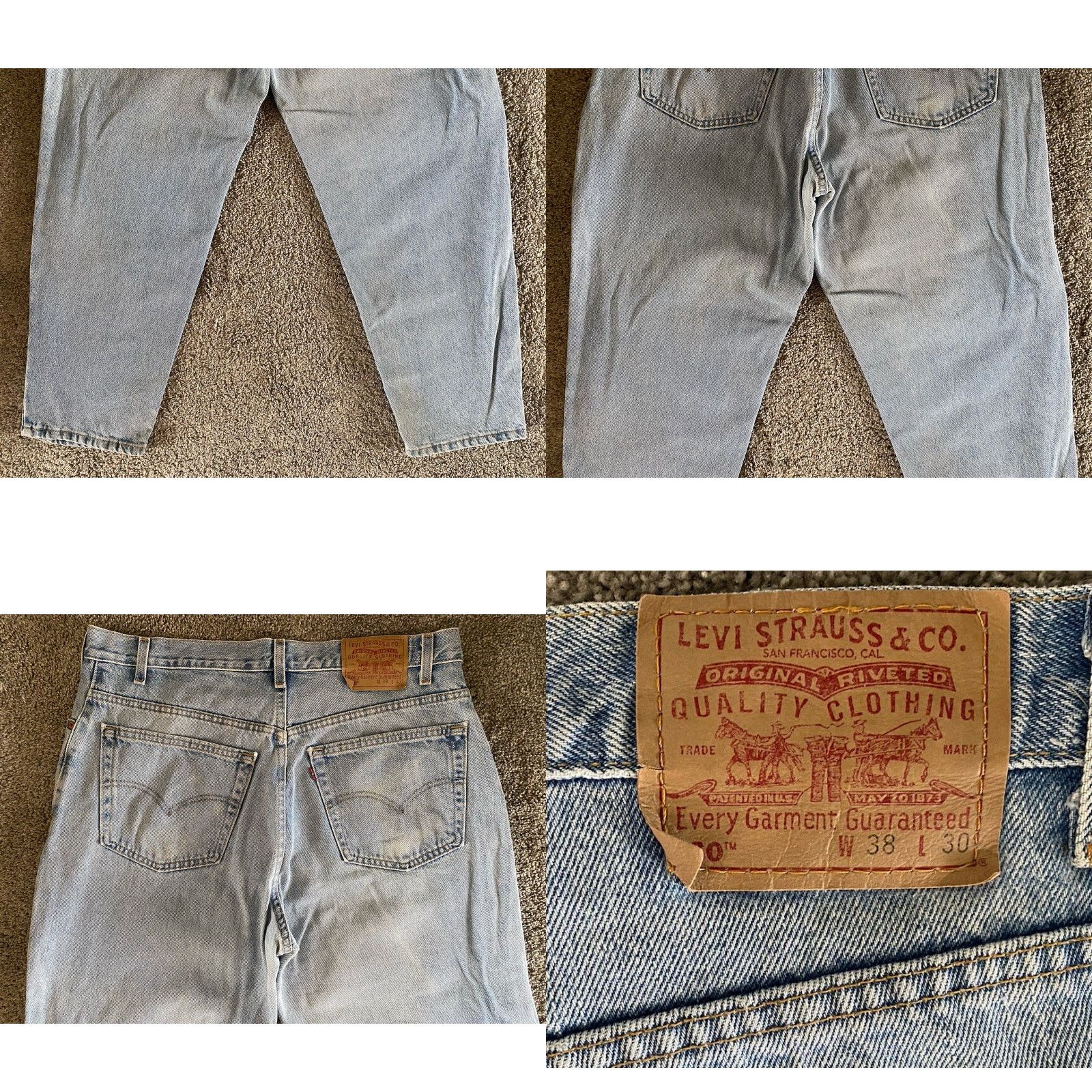 Levi's VTG Levi’s 560 Jeans Men’s 38x30 Blue Made In USA USA 90s Pockets Jeans Mens Size US 38 / EU 54 - 9 Thumbnail