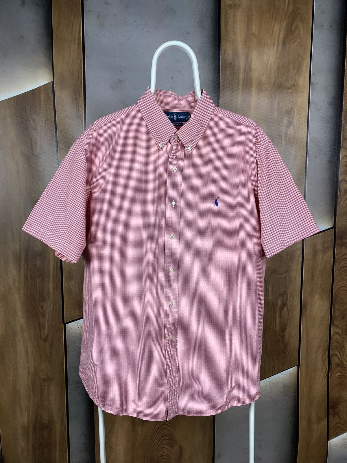 Polo Ralph Lauren 🎠Vintage 90s Shirt Short Sleeve Polo Ralph Lauren Checkered🎠 Size US XXL / EU 58 / 5 - 1 Thumbnail