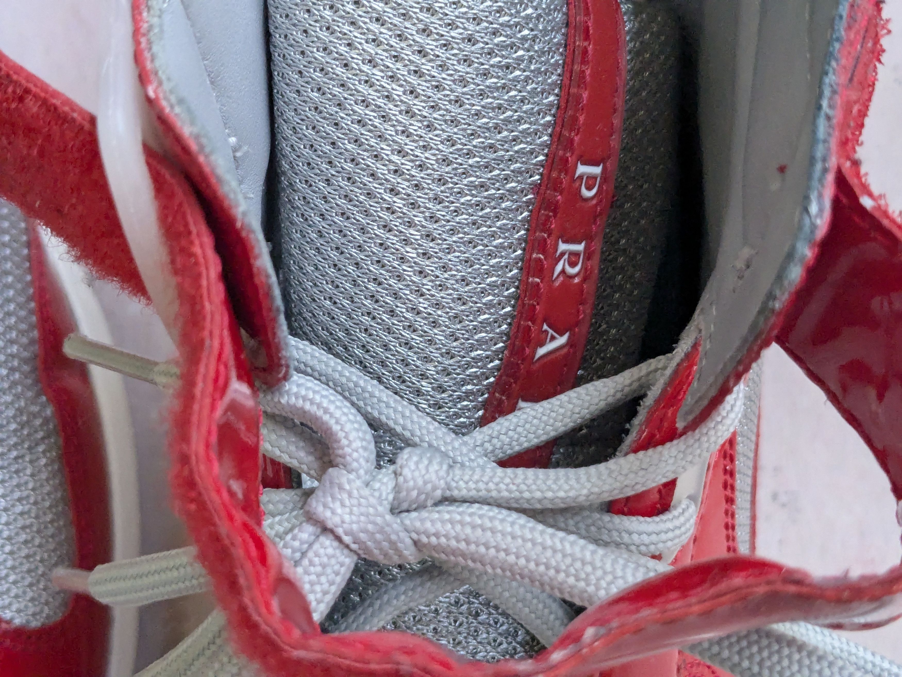 Prada Prada America's Cup Red High Tops 8.5 Patent Leather Size US 8.5 / EU 41-42 - 3 Thumbnail