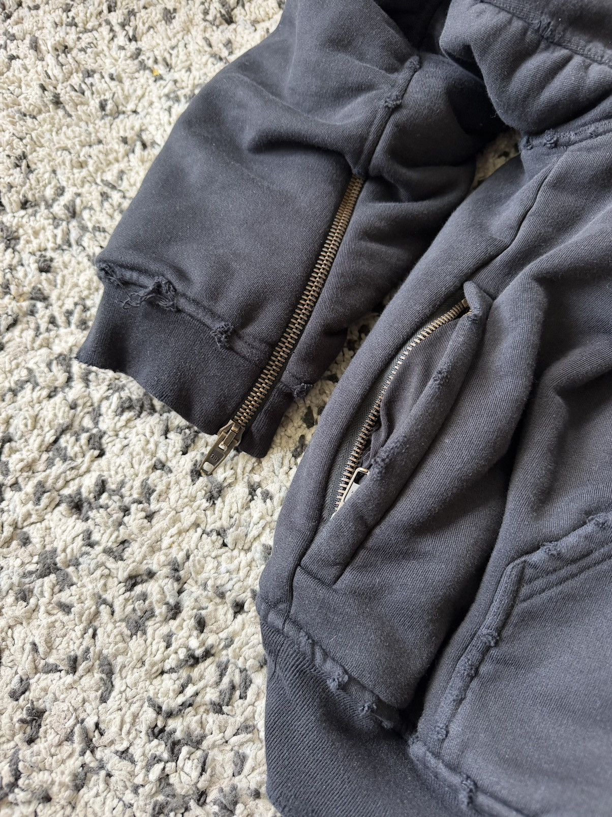 Balenciaga Winter 22 Bomber Zip Up Hoodie Jacket (M) Size US M / EU 48-50 / 2 - 17 Thumbnail