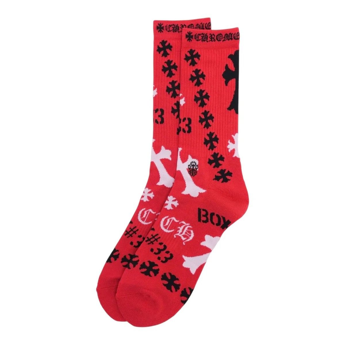 Chrome Hearts Red Chrome Hearts Stencil Socks Set Size ONE SIZE - 1 Thumbnail