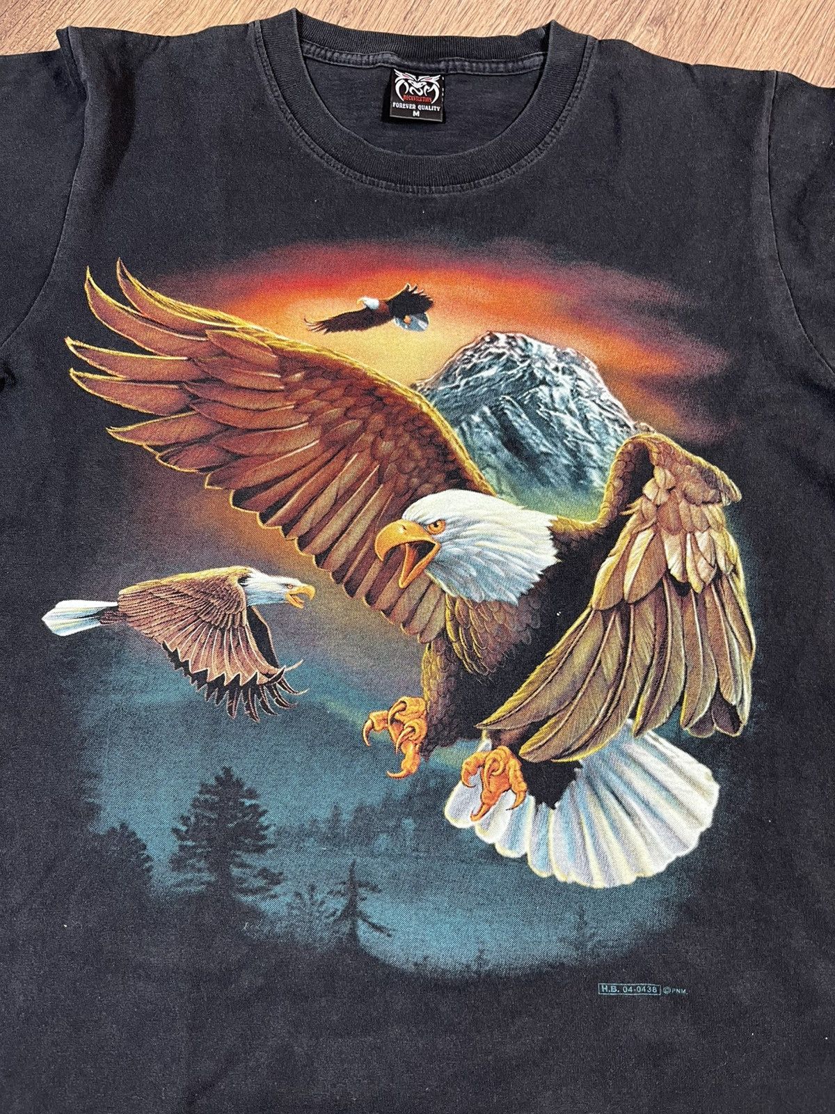Vintage Vintage Rock Eagle T Shirt Motorcycle Size US M / EU 48-50 / 2 - 3 Thumbnail