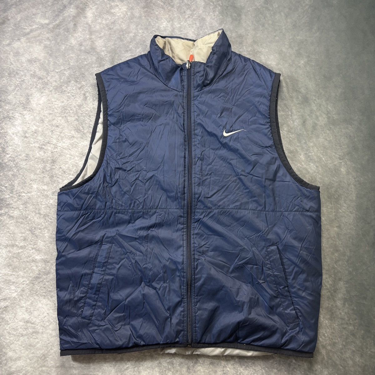 90's 白タグ NIKE Down VEST Nike × Streetwear × Vintage Vintage 90s Nike Reversible Down