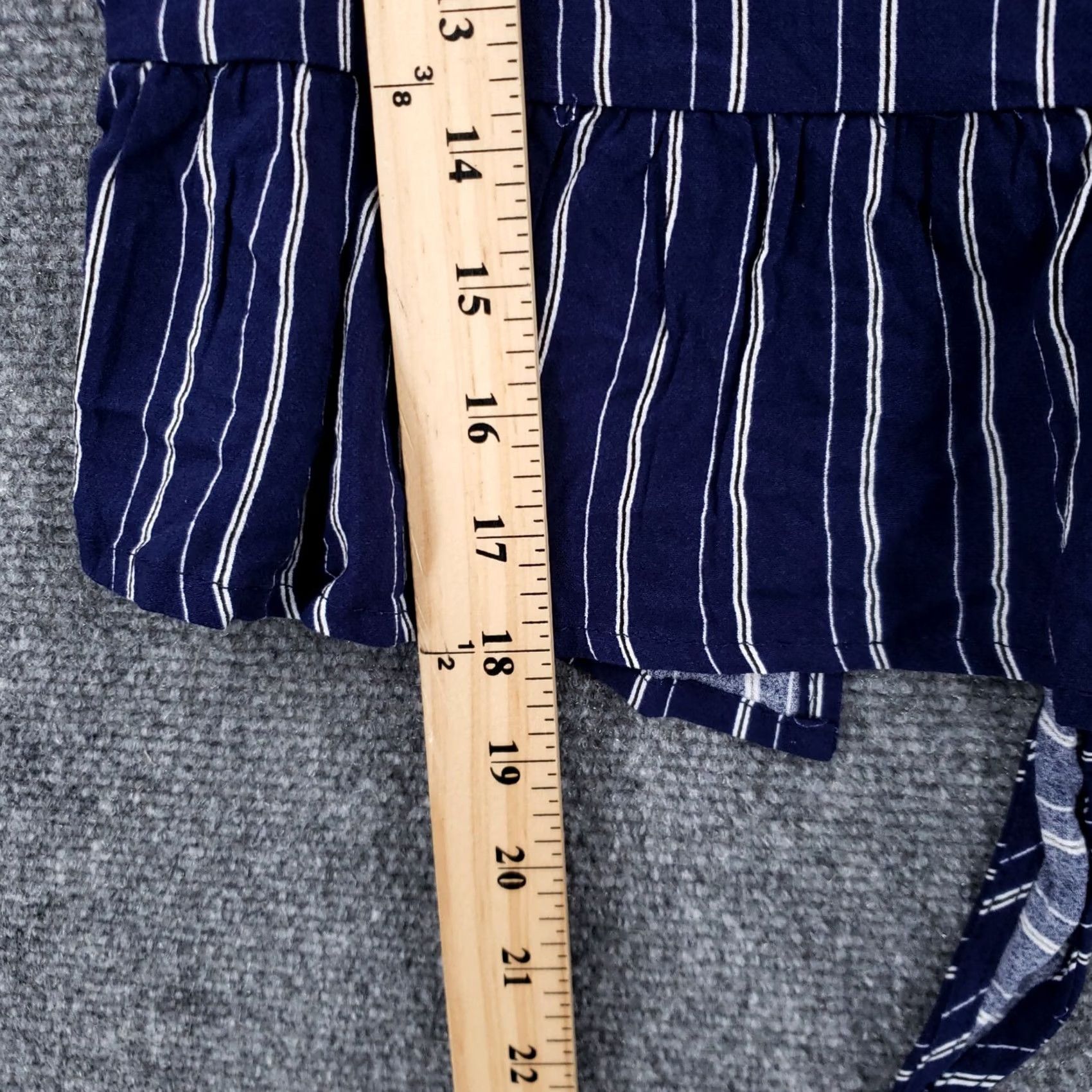 Pacsun Pacsun Top Womens M Medium Blue White Striped Tank Cropped Sleeveless Shirt Womens M Blue Striped Tank Size M / US 6-8 / IT 42-44 - 5 Thumbnail
