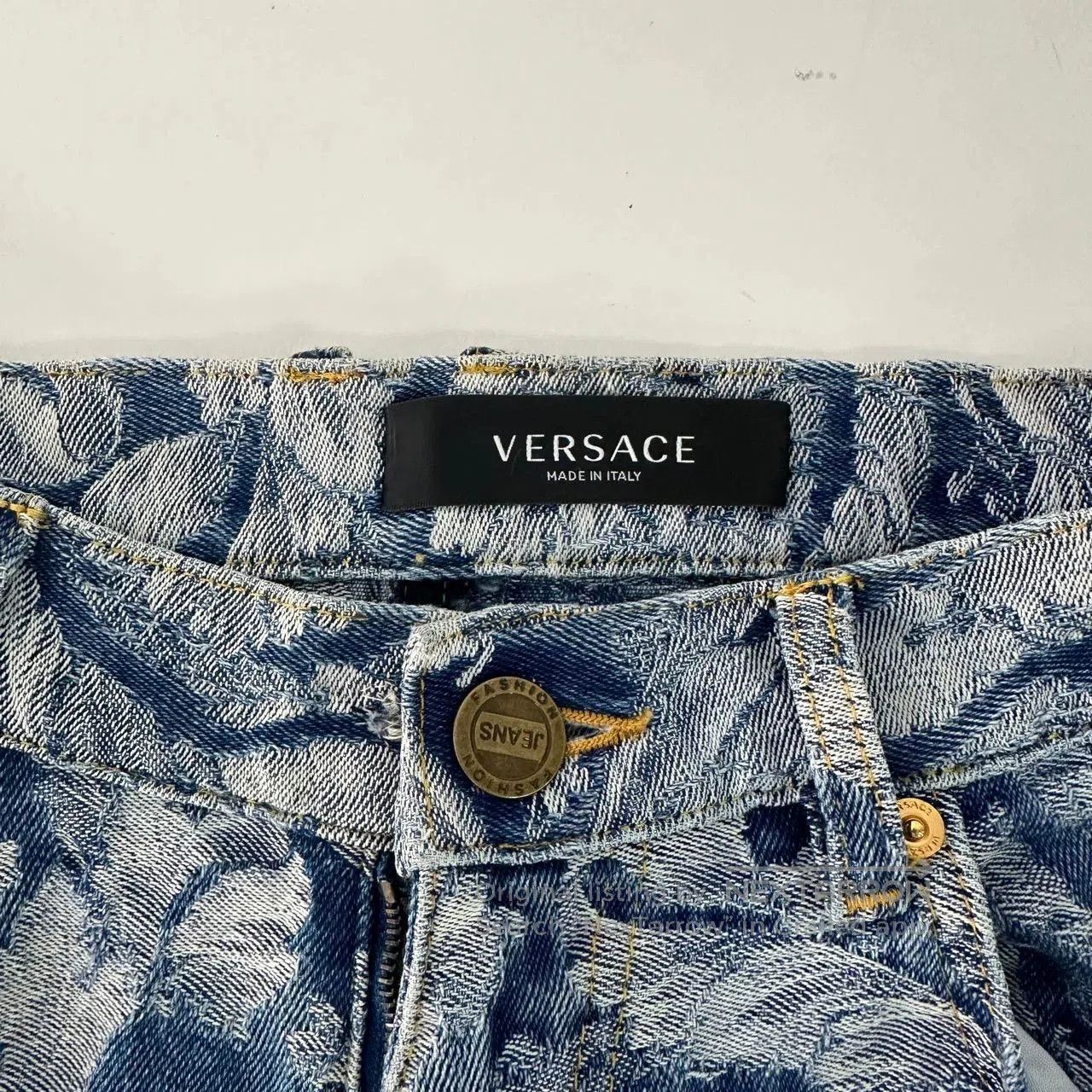 Versace Versace Floral Embroidered Denim Pants. Size US 29 - 3 Thumbnail