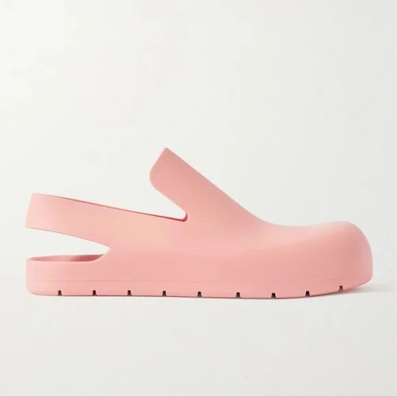 Bottega Veneta o1y0725 Rubber Mules in Light Pink Size US 9 / IT 39 - 1 Thumbnail