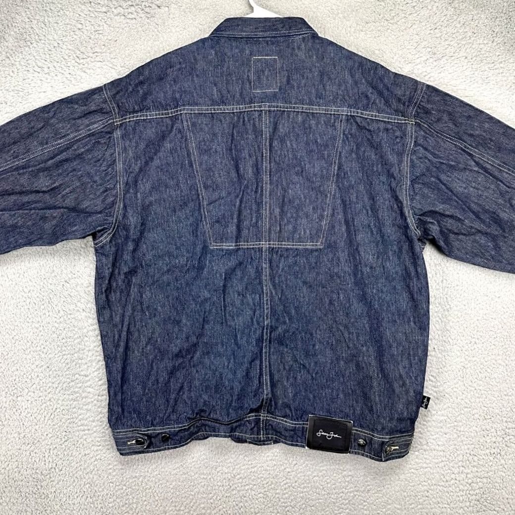 Sean John Sean John Denim Button Up Shirt Adult XL Blue Dark Wash Long Sleeve Pocket Mens Size US XL / EU 56 / 4 - 3 Thumbnail