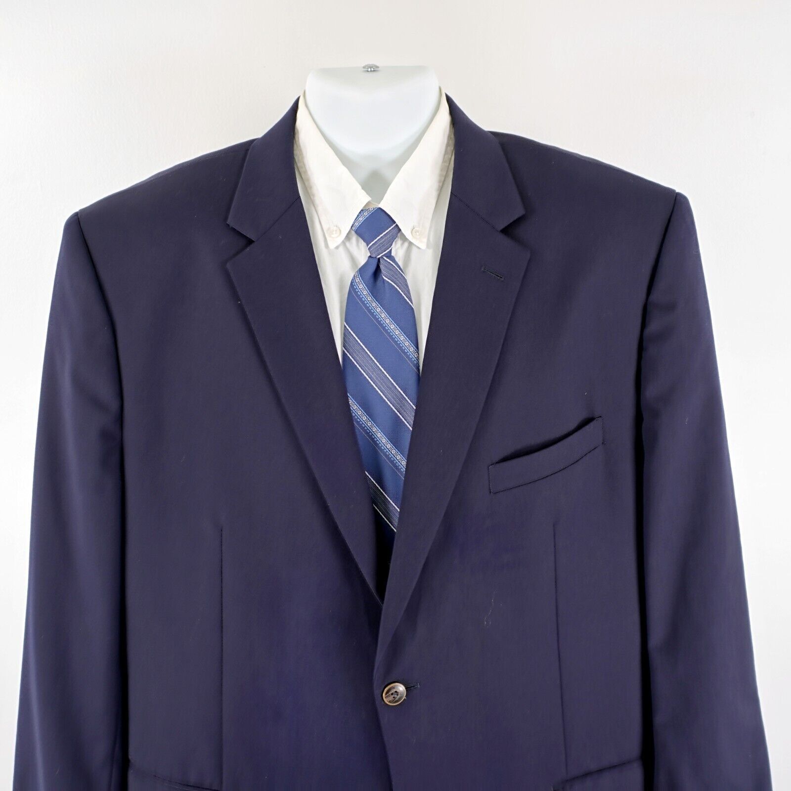 Joseph & Feiss Joseph & Feiss Gold Wool Blue 2 Button Blazer 46L Or Slim 48 Size 46L - 1 Thumbnail