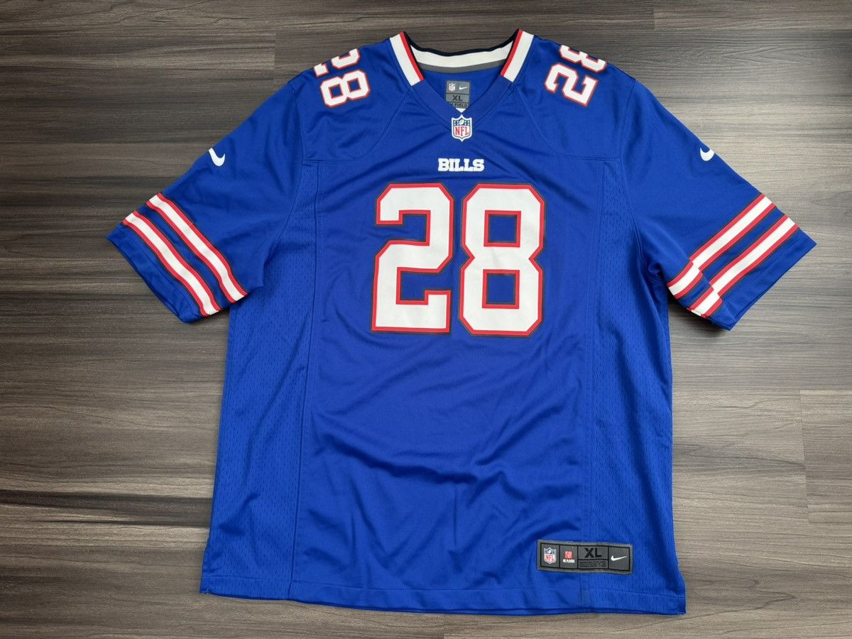 Nike Buffalo Bills CJ Spiller #28 NFL On Field Game Home Jersey Size US XL / EU 56 / 4 - 1 Thumbnail