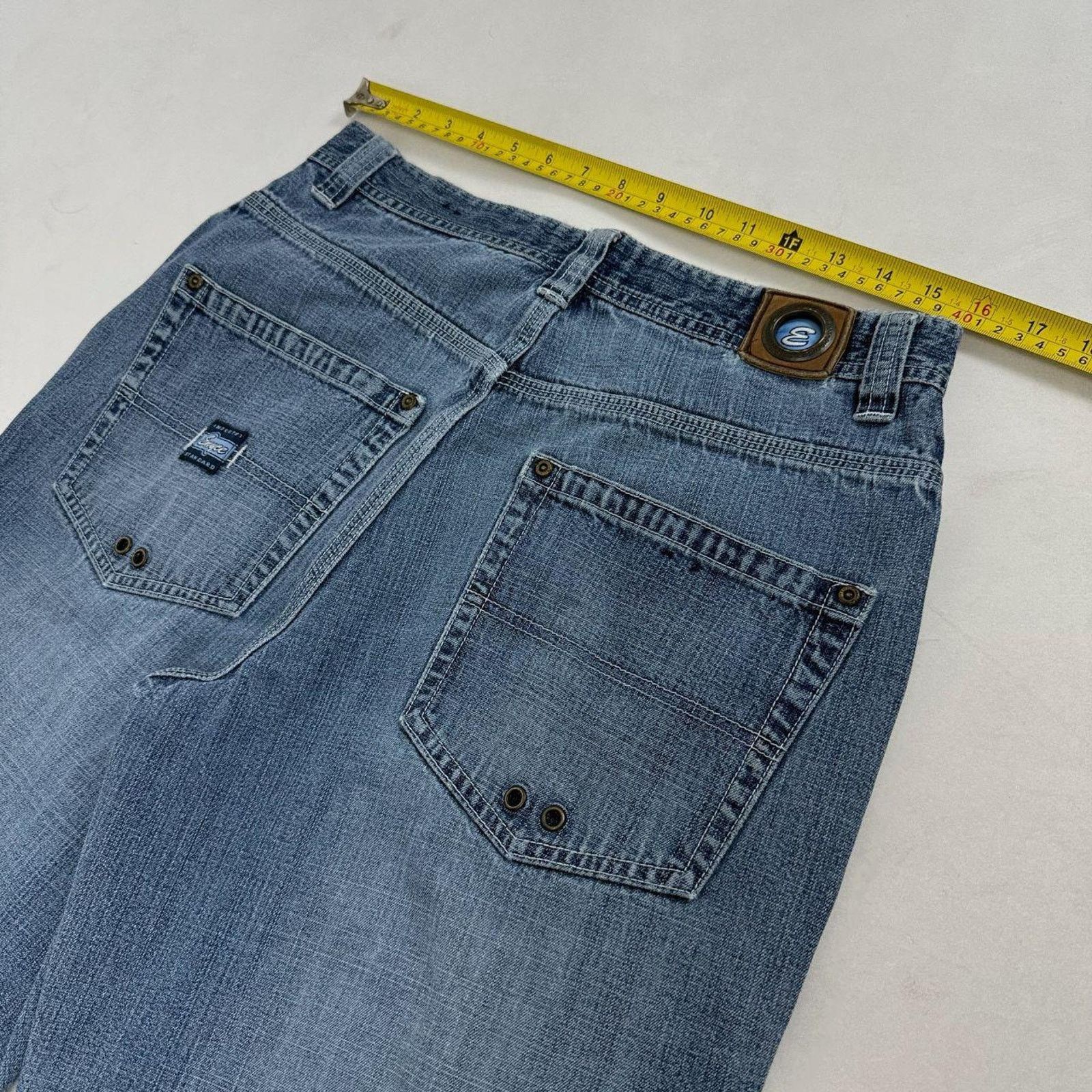 Enyce × Japanese Brand × Vintage Vintage y2k grunge faded archive baggy wide leg skater jeans Size US 32 / EU 48 - 5 Thumbnail