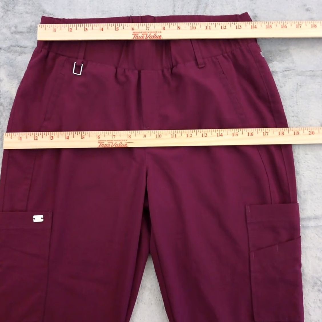 Vintage Grey's Anatomy Signature Scrub Pants Women's Small Purple Solid Shortened Hem 2218 Size 28" / US 6 / IT 42 - 2 Thumbnail