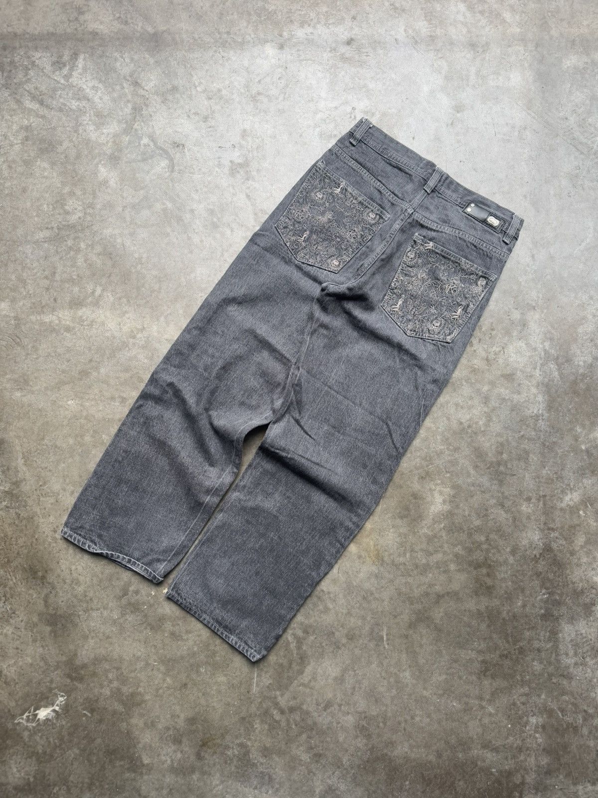 Ecko Unltd. × Vintage Vintage 90’s/Y2K Ecko Unltd. Baggy Skater Denim Embroidered Size US 30 / EU 46 - 1 Thumbnail