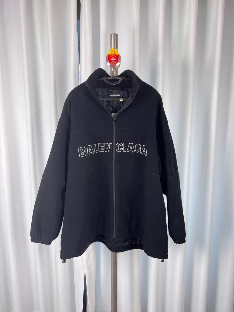 Balenciaga Balenciaga Letter embroidered zipper cotton-padded jacket Size US S / EU 44-46 / 1 - 2 Thumbnail
