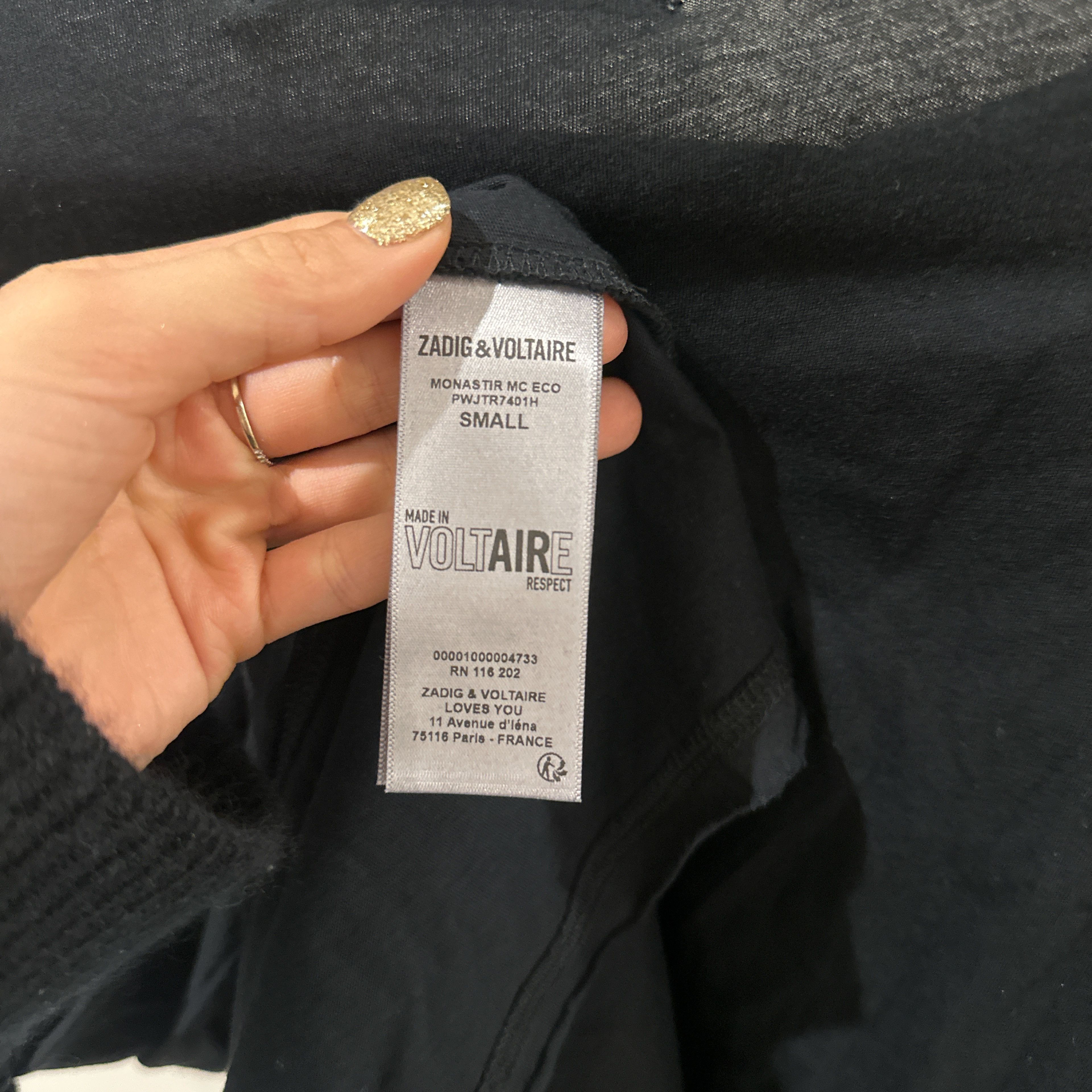 Zadig & Voltaire Zadig&Voltaire 2 Monastir cotton tshirts Size US S / EU 44-46 / 1 - 8 Thumbnail