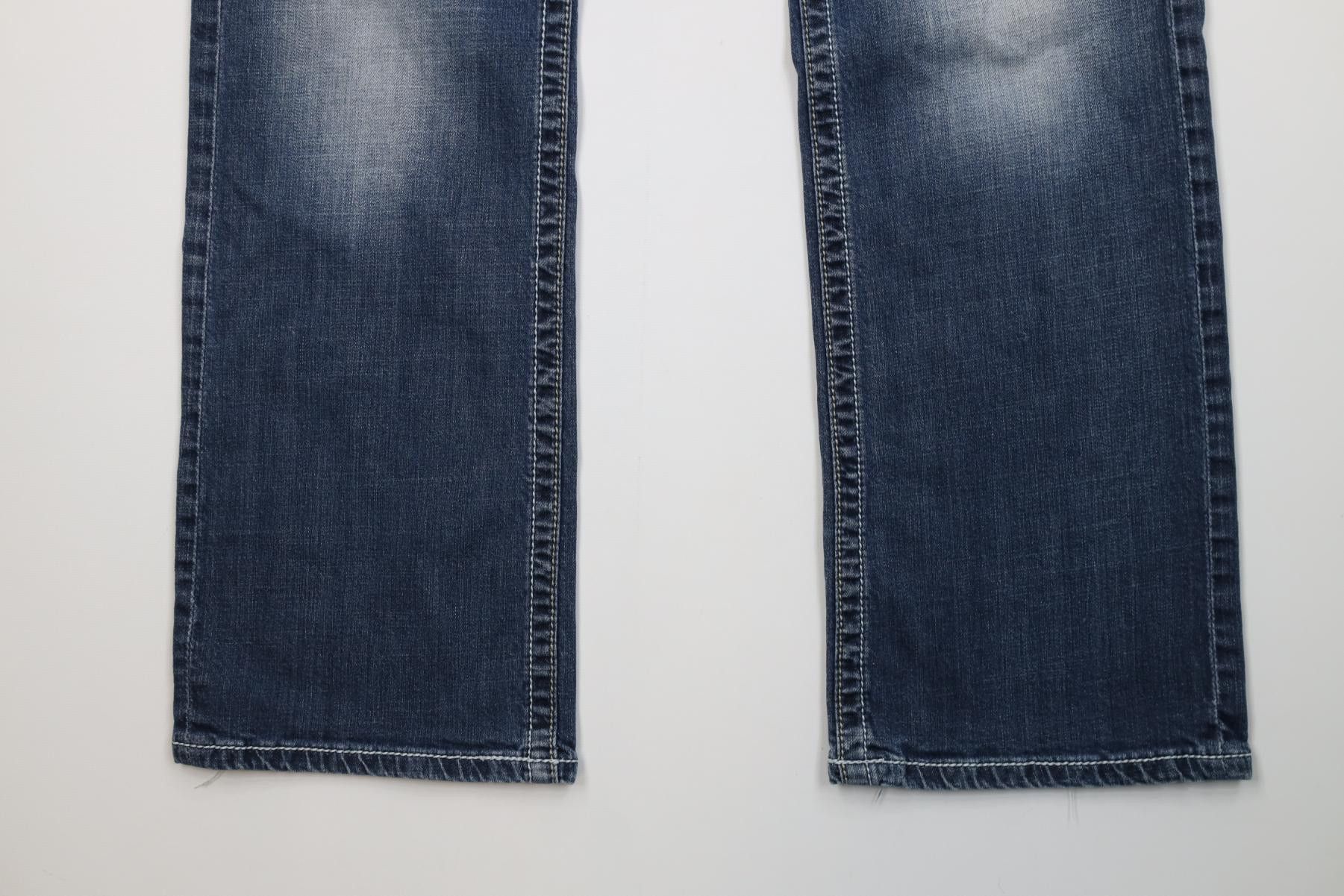 Vintage Buckle BKE Thick Stitch Stretch Carter Bootcut Jeans Blue Size US 33 - 4 Thumbnail