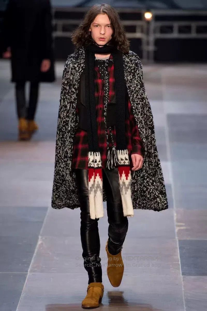 Saint Laurent Paris Saint Laurent Red Black Check Shirt. Size US M / EU 48-50 / 2 - 7 Thumbnail