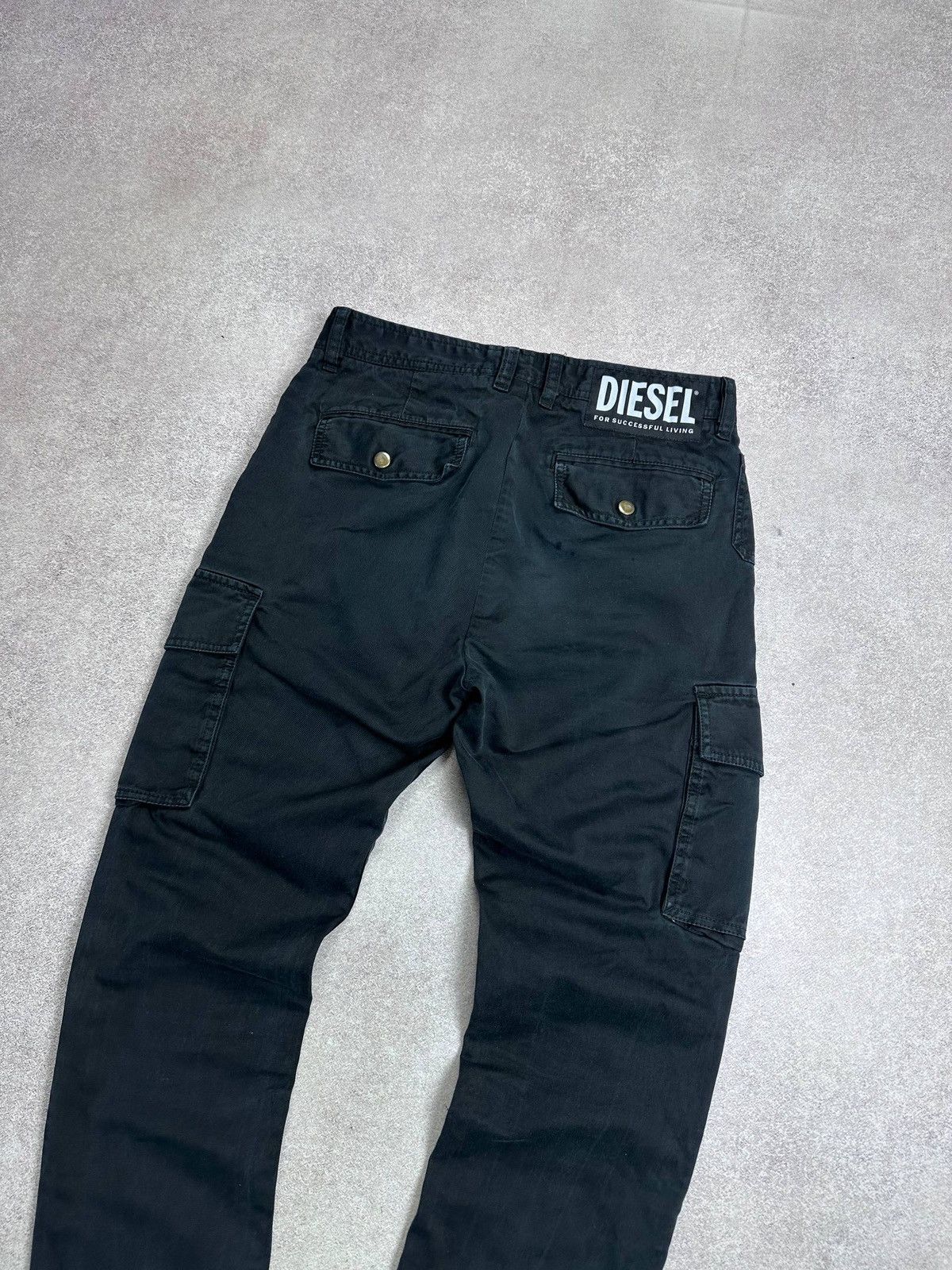 Diesel Vintage Diesel Y2K Grunge Cargo Pants 29 Size US 29 - 3 Thumbnail