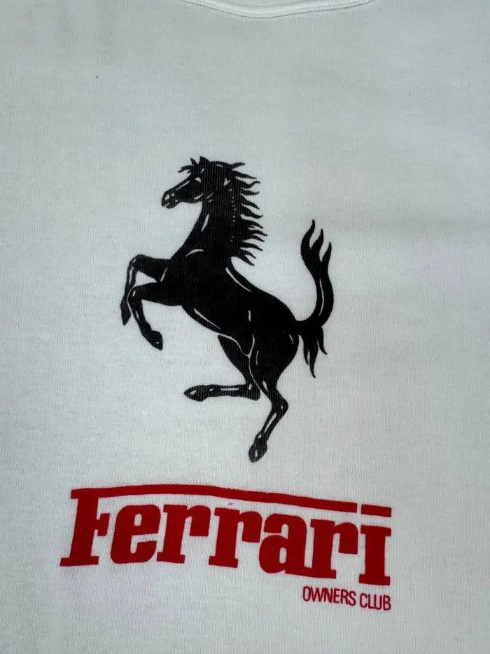 Ferrari Vintage Ferrari T-Shirt 80s F1 Racing Big Logo Size US L / EU 52-54 / 3 - 5 Thumbnail