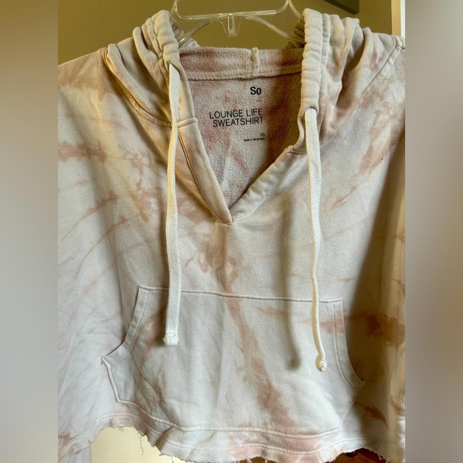 Anti Social Social Club SO Tie-Dye Lounge Sweatshirt in Blush and Cream Size XS / US 0-2 / IT 36-38 - 3 Thumbnail