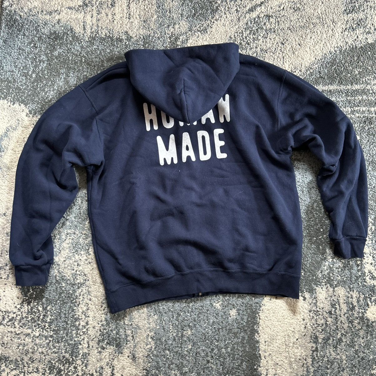 Human Made 2018 NAVY BLUE HM DRY ALLS ZiP UP HOODiE SWEATSHiRT iNDiGO Size US XXL / EU 58 / 5 - 22 Thumbnail