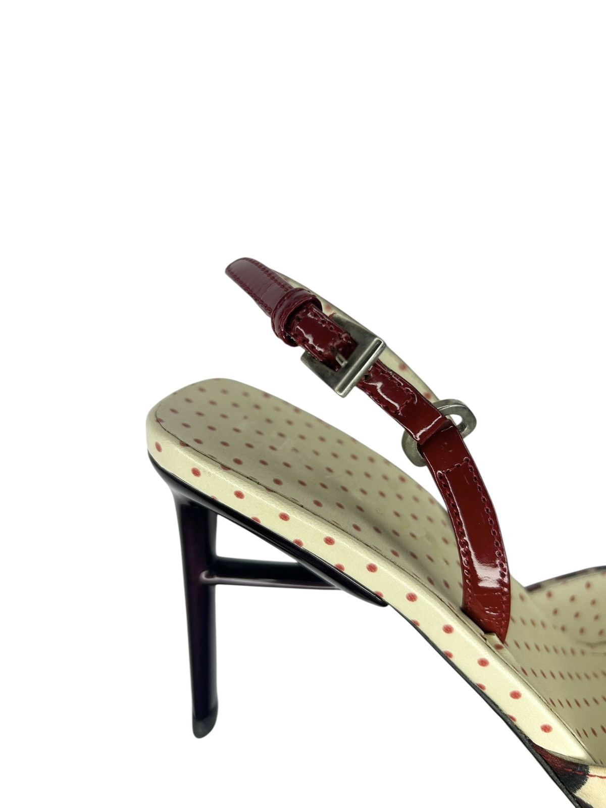 Prada S/S 00 Heart Print Heels Size US 6.5 / IT 36.5 - 9 Thumbnail
