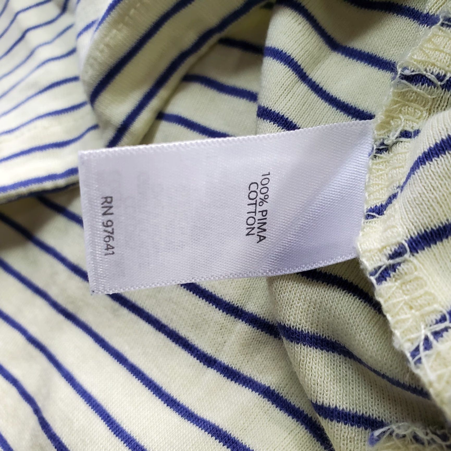 J. Jill J. Jill Shirt Womens XS Multicolor Striped Pima Cotton 3/4 Sleeve Pullover Tee Size XS / US 0-2 / IT 36-38 - 6 Thumbnail