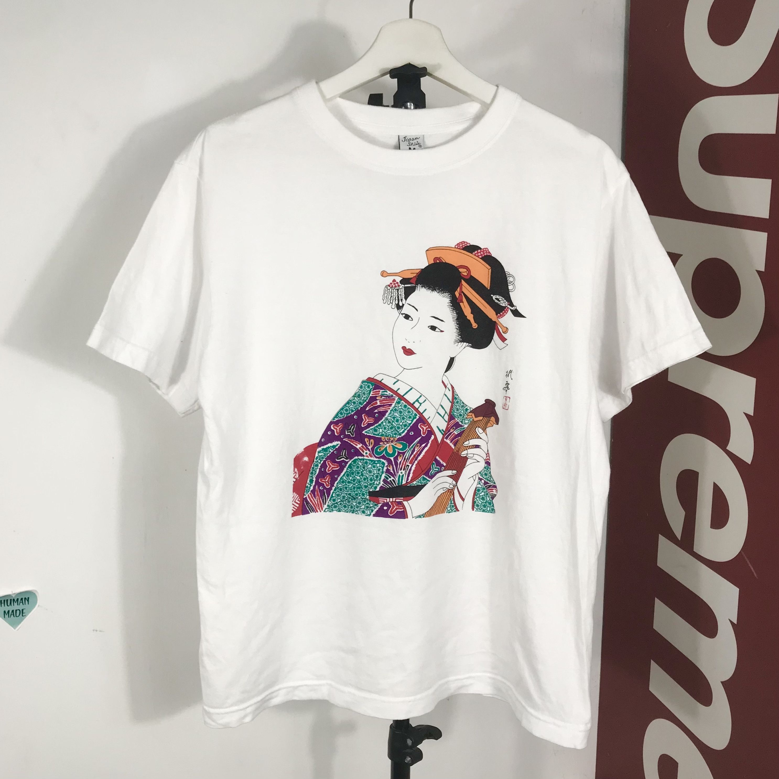 Japanese Brand Japan Shine T-shirt Vintage Art Geisha Big Logo Tee Size US M / EU 48-50 / 2 - 1 Thumbnail