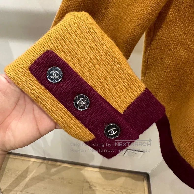 Chanel Chanel 21K orange cashmere cardigan coat Size XS / US 0-2 / IT 36-38 - 7 Thumbnail