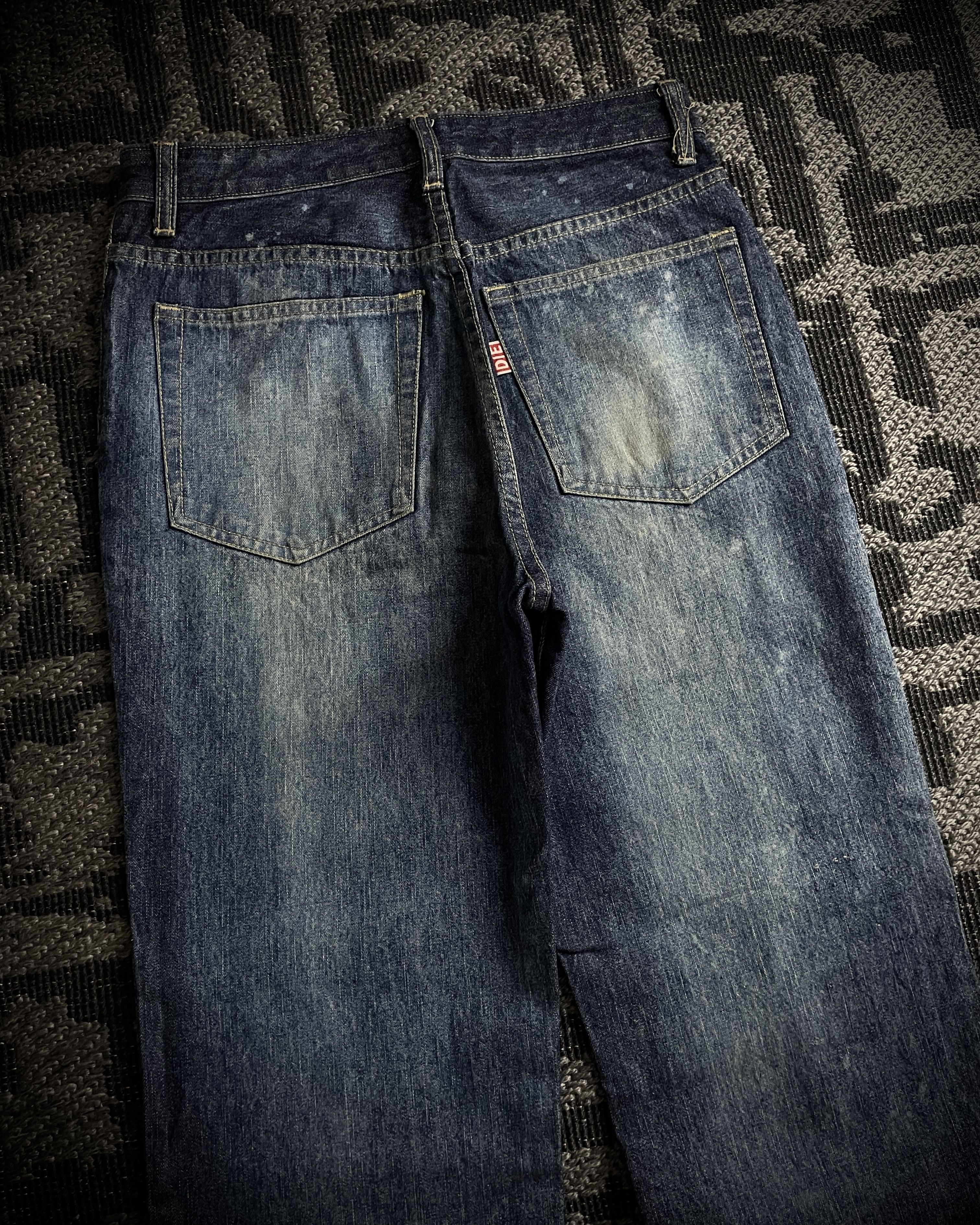 Japanese Brand H.Naoto+Die Skull Poem Print Slim Straight Jeans Size US 28 / EU 44 - 5 Thumbnail
