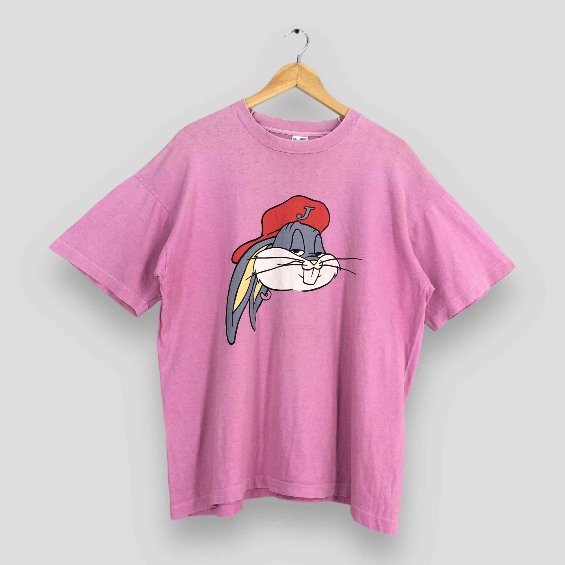 Vintage Looney Tunes Bugs Bunny Pink T shirt XLarge
