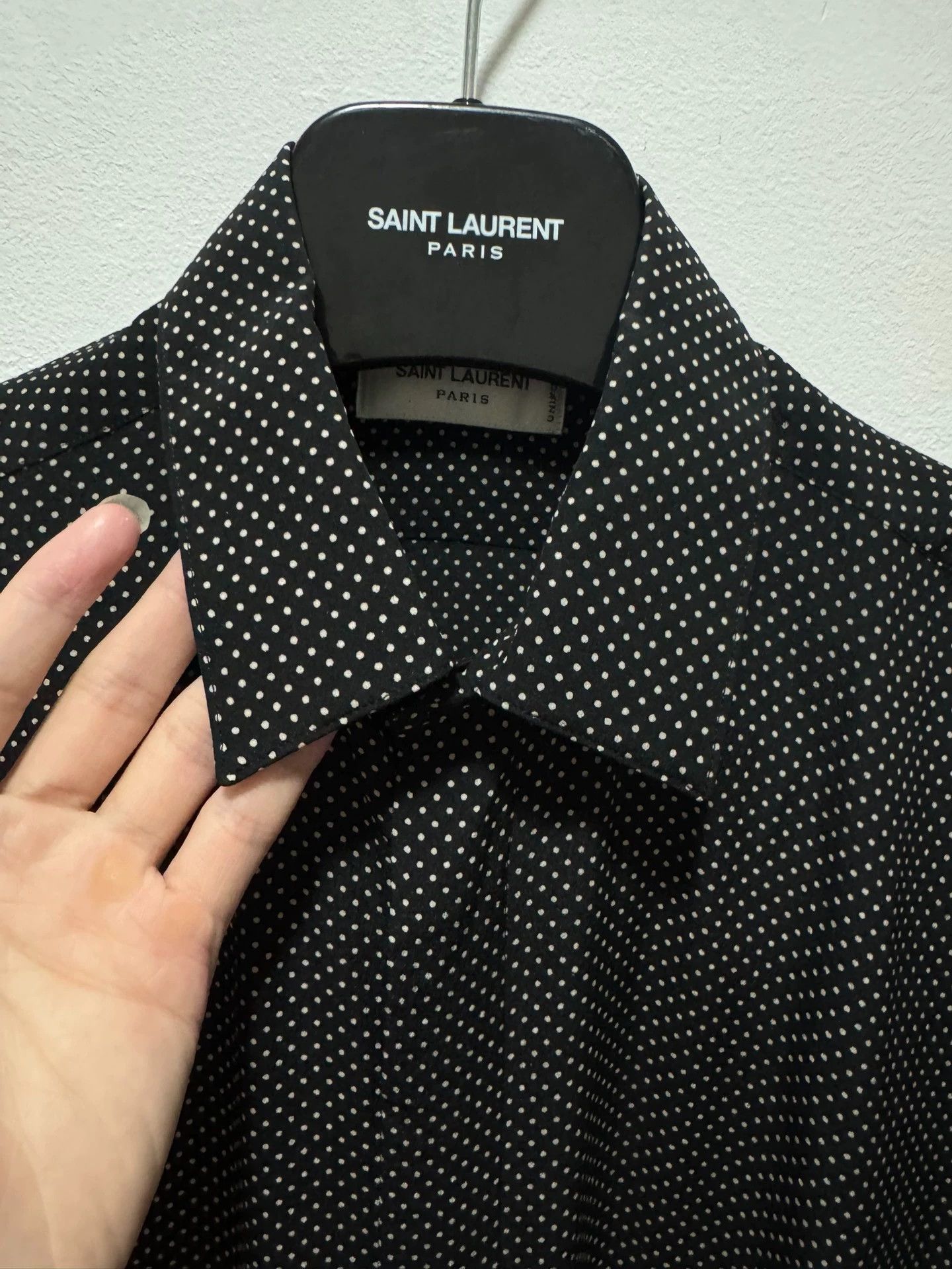 Saint Laurent Paris Saint Laurent SLP21FW Polka Dot Shirt with All-Over Print Size M / US 6-8 / IT 42-44 - 3 Thumbnail
