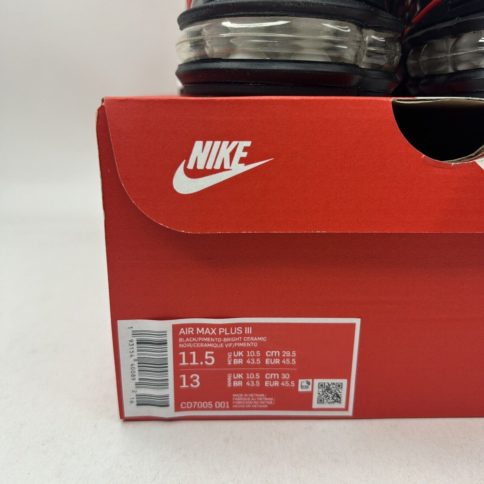 Nike Nike Air Max Plus III 3 “Black Orange Tiger" 2023 Size US 11.5 / EU 44-45 - 5 Thumbnail