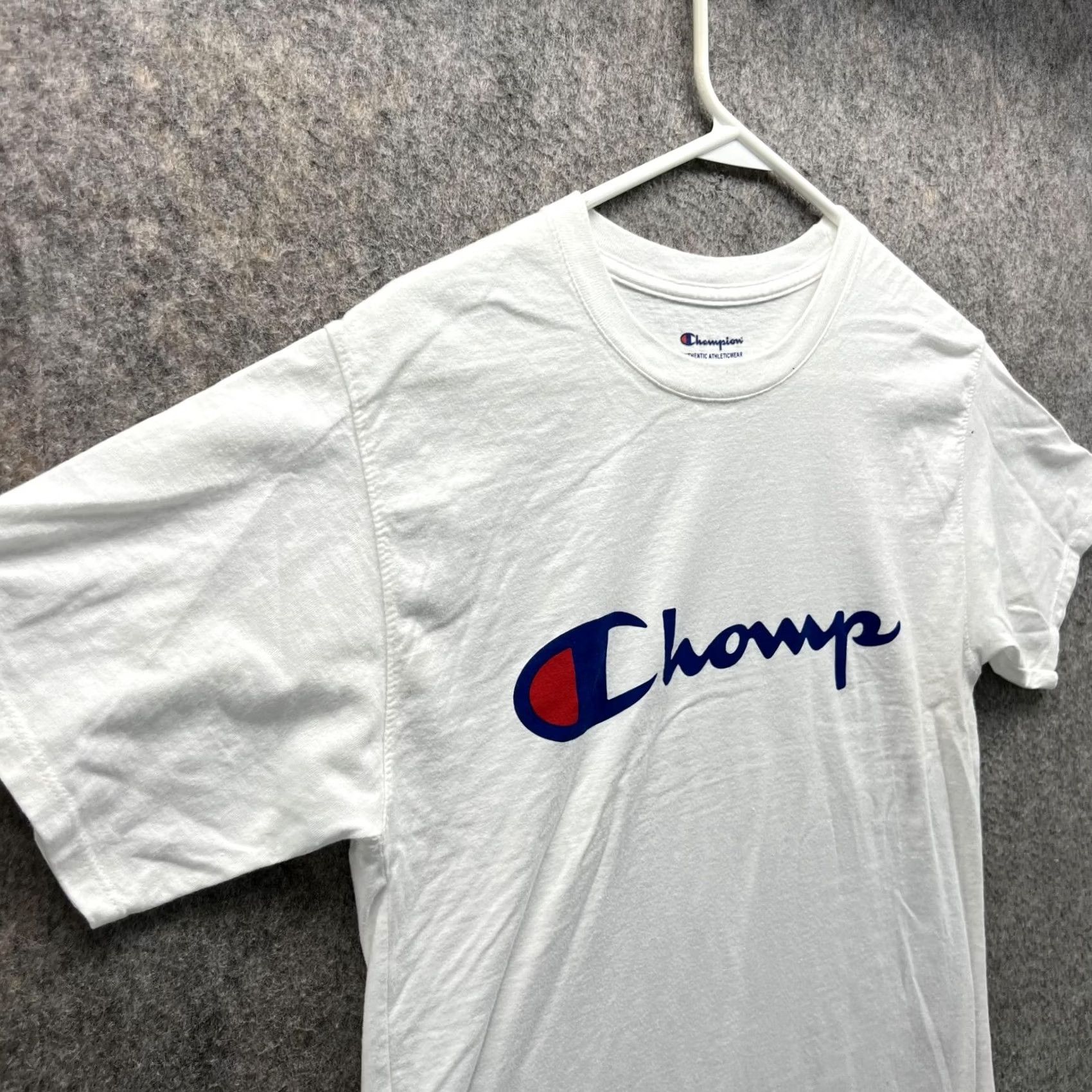 Champion Champion Shirt Men Small Adult White Cotton Crewneck Logo T-Shirt Size US S / EU 44-46 / 1 - 3 Thumbnail