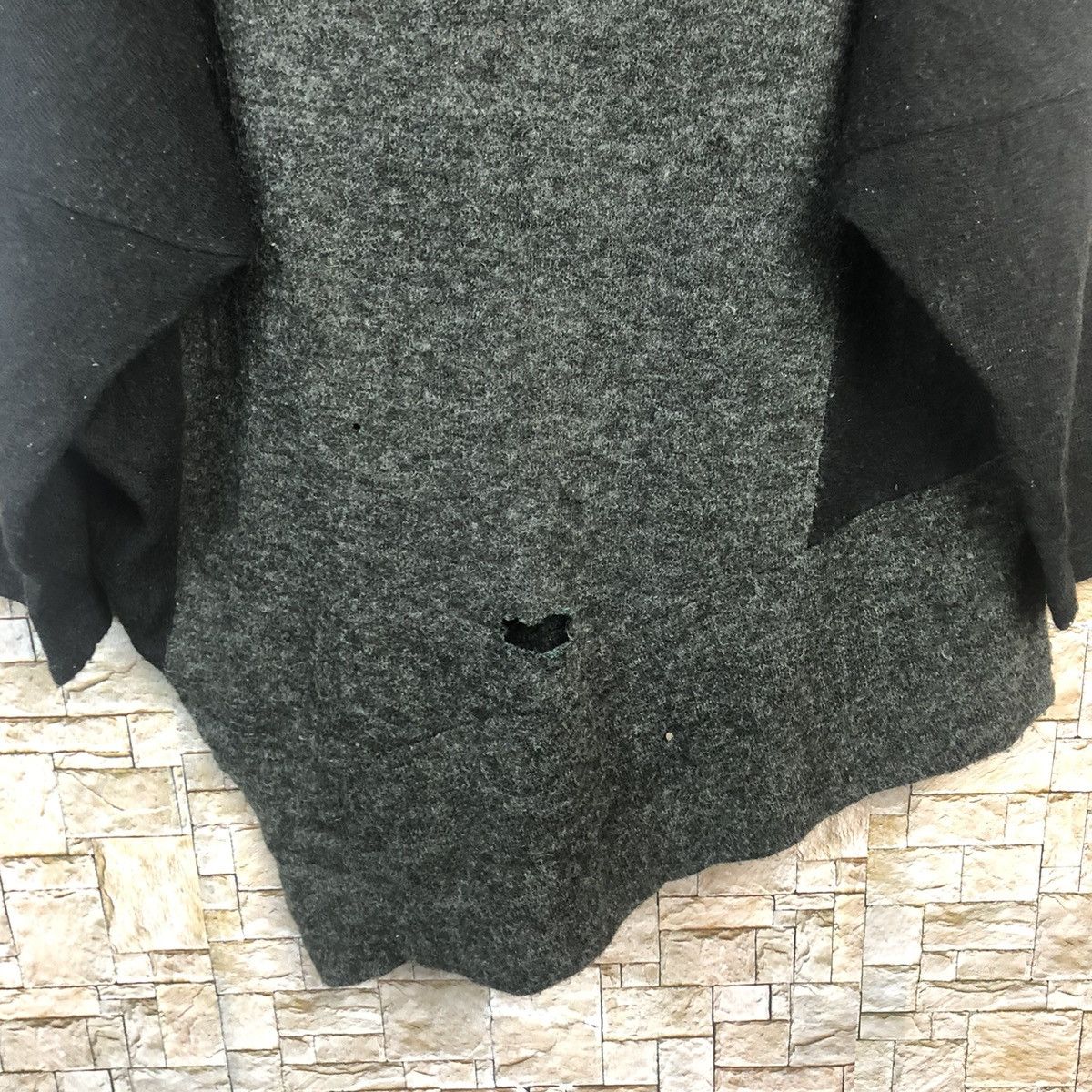 Homespun Knitwear × Japanese Brand big size Dig Deep Black Knitwear ripped #A204 Size XXL / US 16-18 / IT 52-54 - 6 Thumbnail
