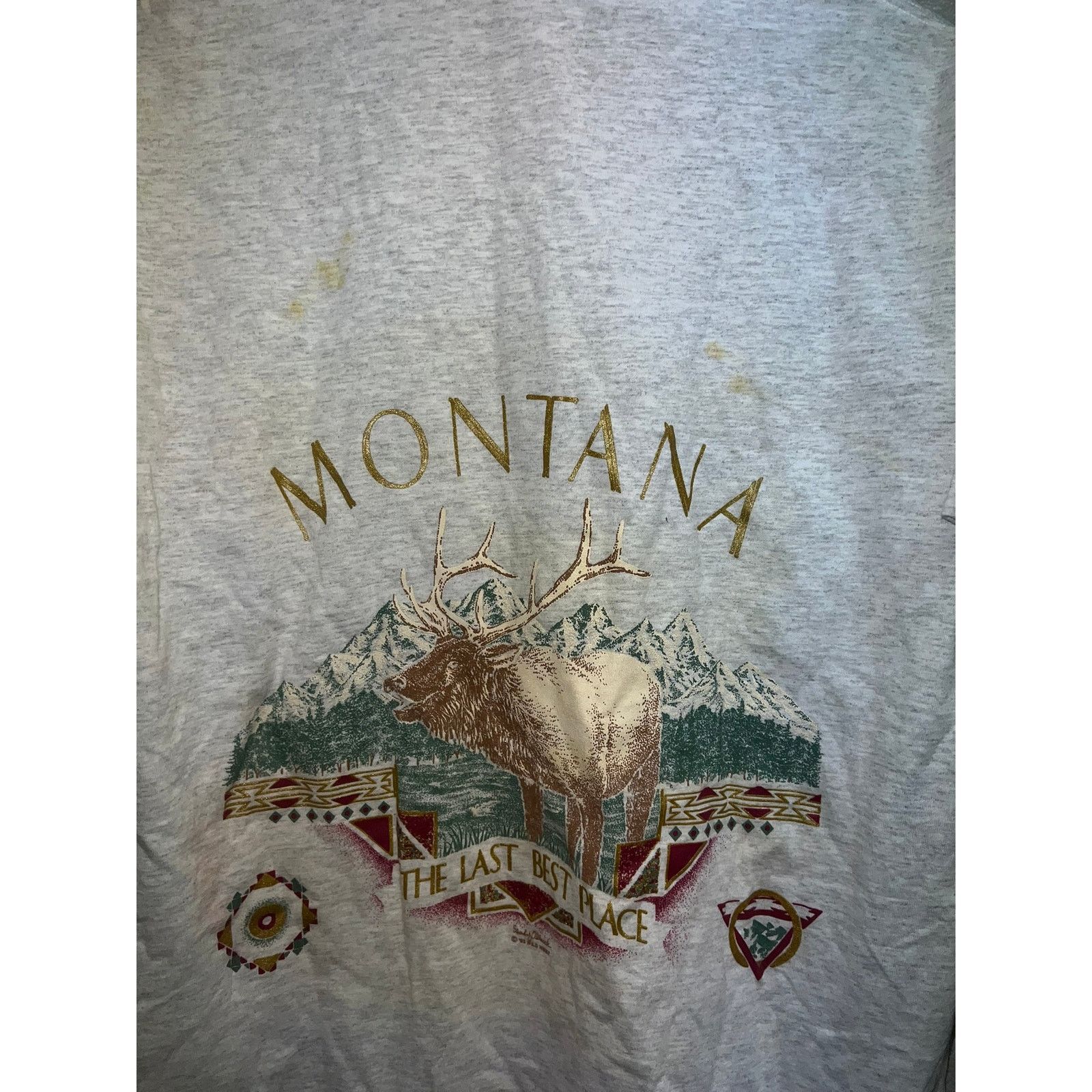 Jerzees Vintage Test Print Shirt Utah Rocky Mountains montana Shirt Size US L / EU 52-54 / 3 - 7 Thumbnail