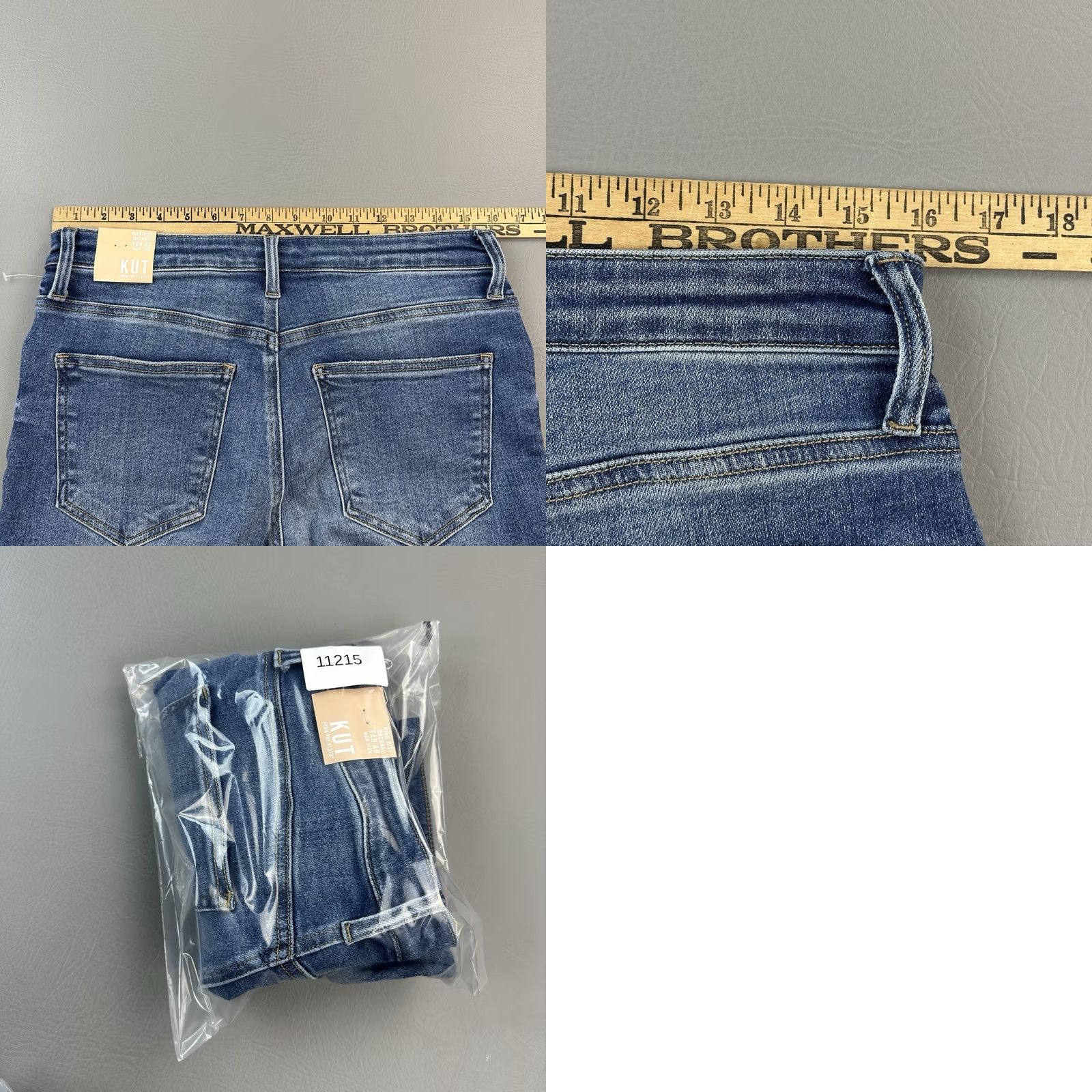 Vintage KUT from the Kloth Jeans Womens 8 Blue High Rise Rachael Fab Ab Mom Jean Raw Hem Size 30" / US 8 / IT 44 - 9 Thumbnail