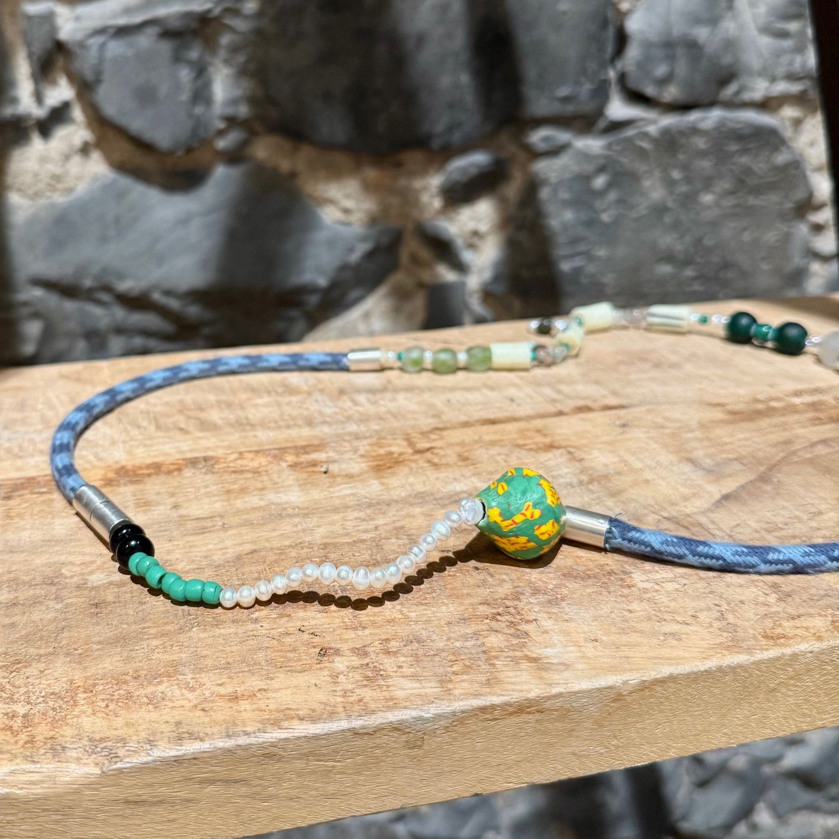 Wales Bonner Wales Bonner X SSENSE Gemstones Charms Necklace Set Size ONE SIZE - 5 Thumbnail