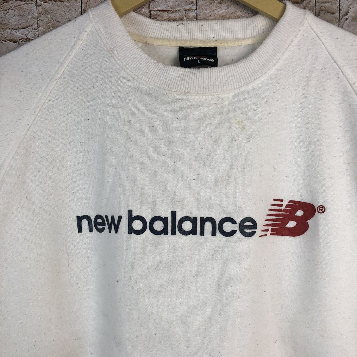 New Balance New Balance White Sweatshirt #A793 Size US M / EU 48-50 / 2 - 9 Thumbnail