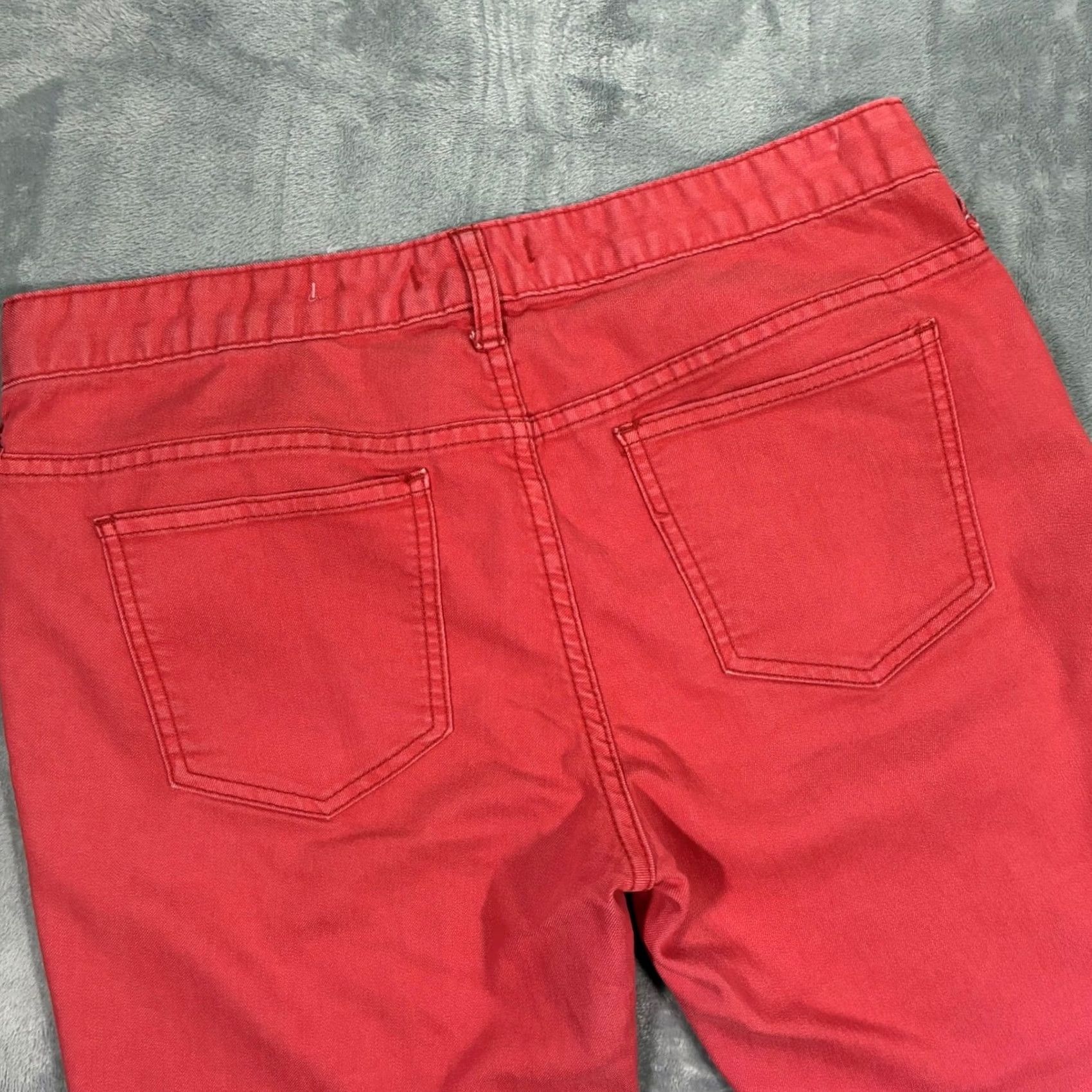 Free People Free People Jeans Ombre Coral Pink Dip Dye Slim Skinny Women 31 Denim Cotton Blend Spandex Polyester 27in Inseam Size 24" / US 00 / IT 34 - 4 Thumbnail